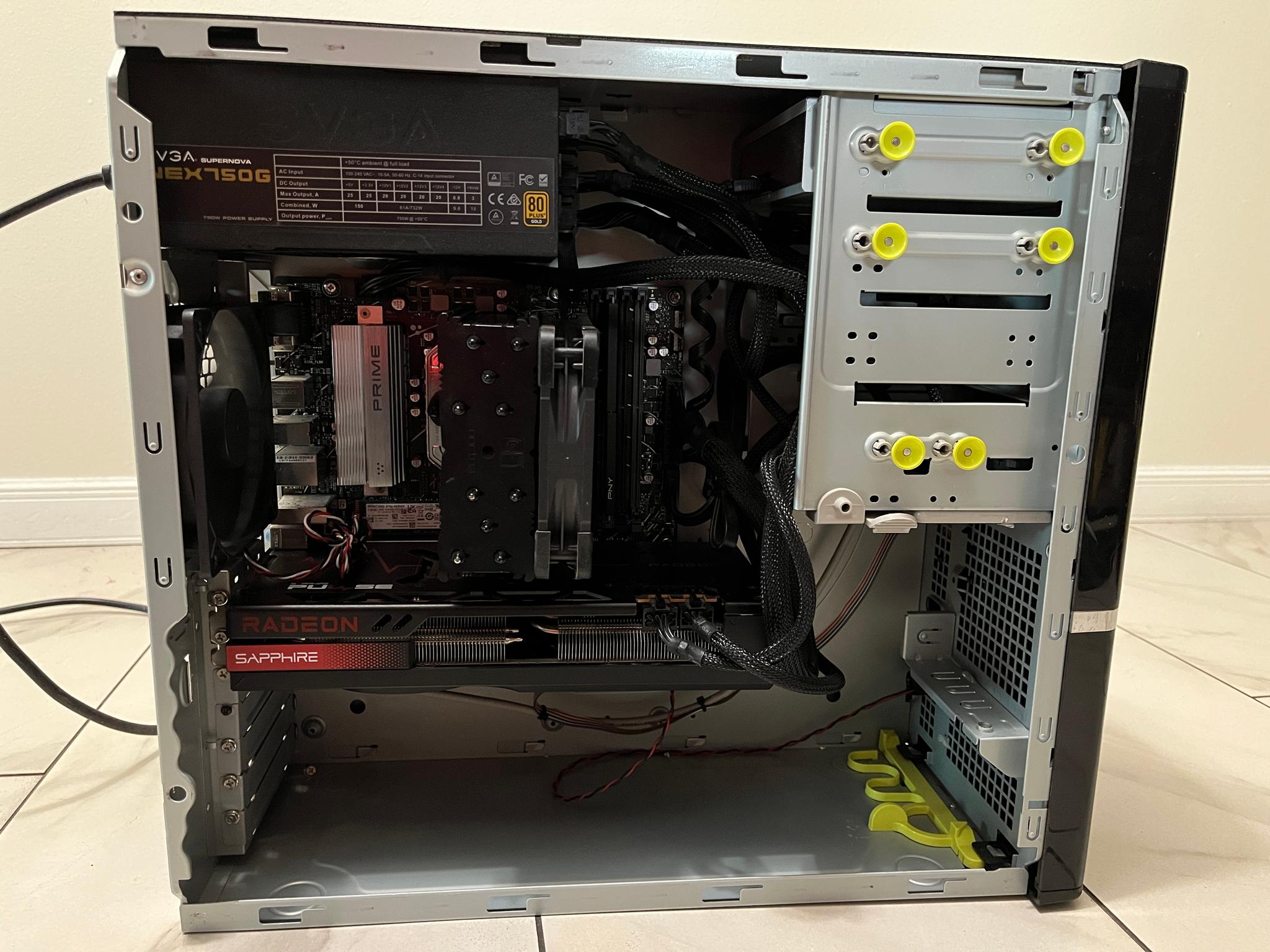 AMD RX 7800 XT 16GB, AMD Ryzen 5 7600x, 16GB RAM, 1TB SSD - High FPS Sleeper Gaming PC w/ Wi-Fi & BT