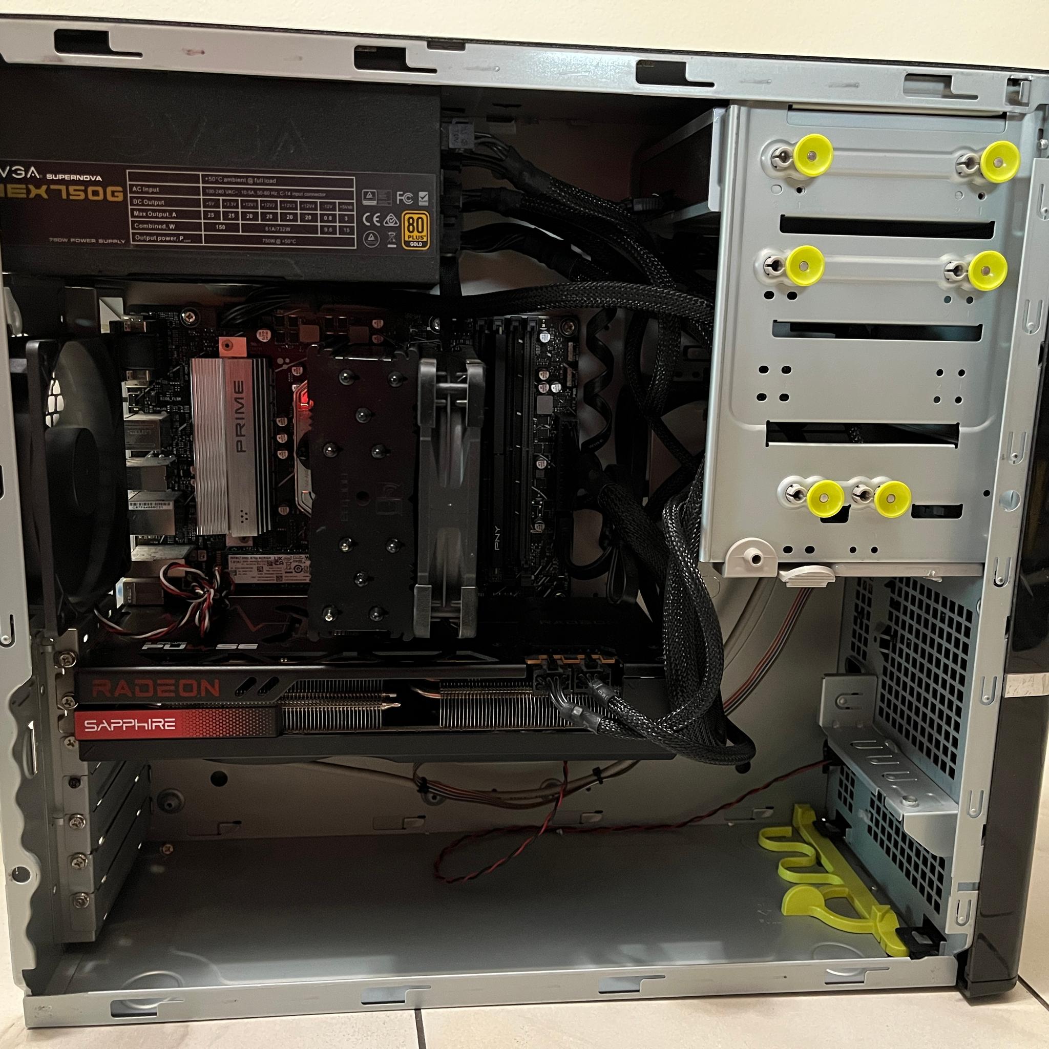 AMD RX 7800 XT 16GB, AMD Ryzen 5 7600x, 16GB RAM, 1TB SSD - High FPS Office Gaming PC w/ Wi-Fi & BT