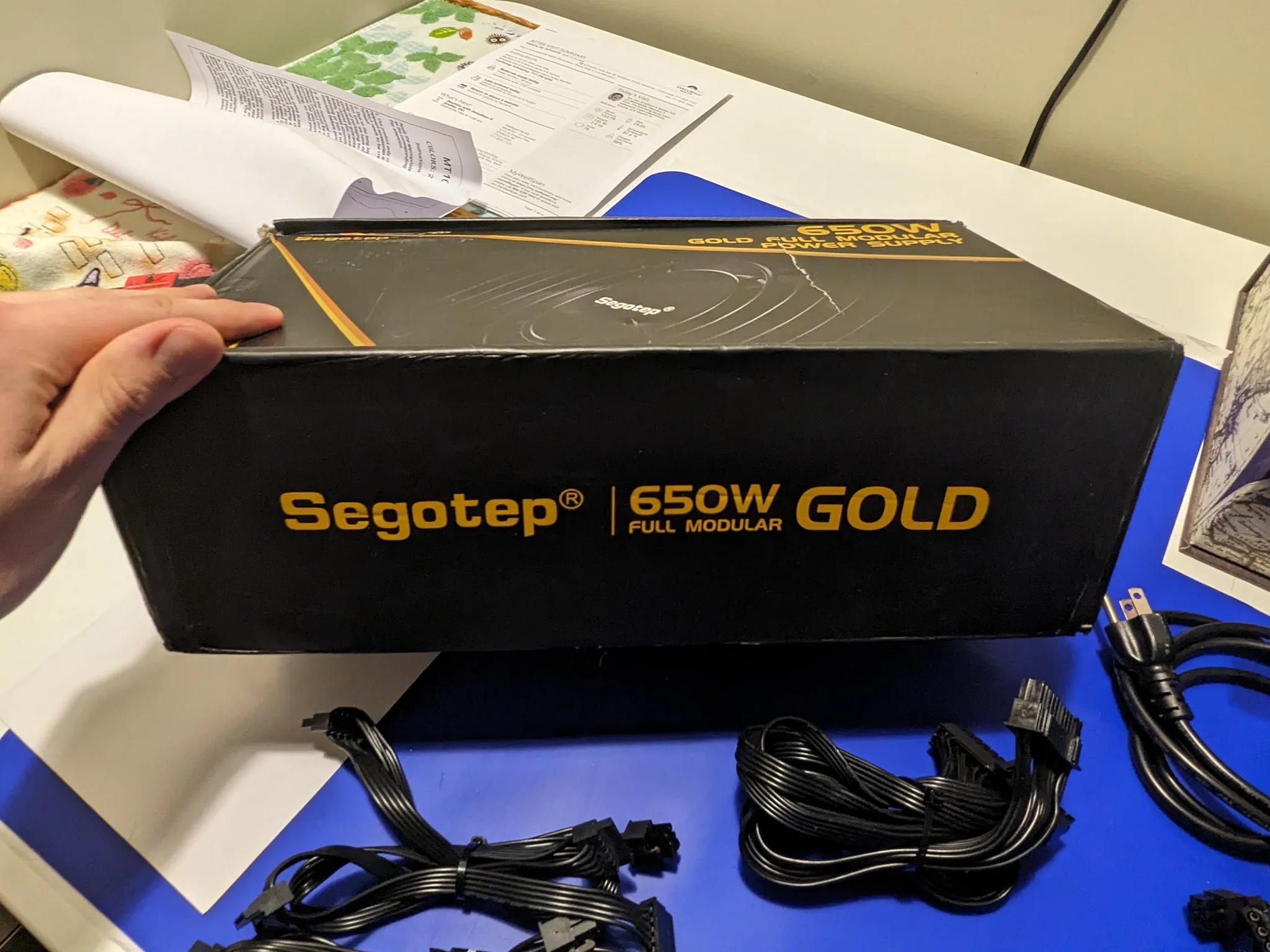 Segotep 650w 80Plus Gold Fully Modular PSU.