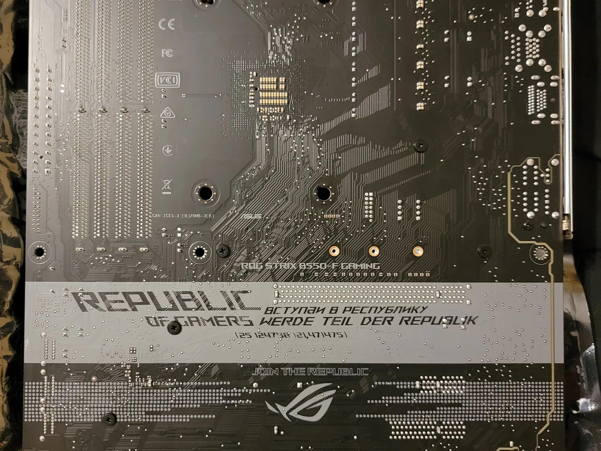 Strix B550-F GAMING Motherboard. AM4 PCIE GEN4