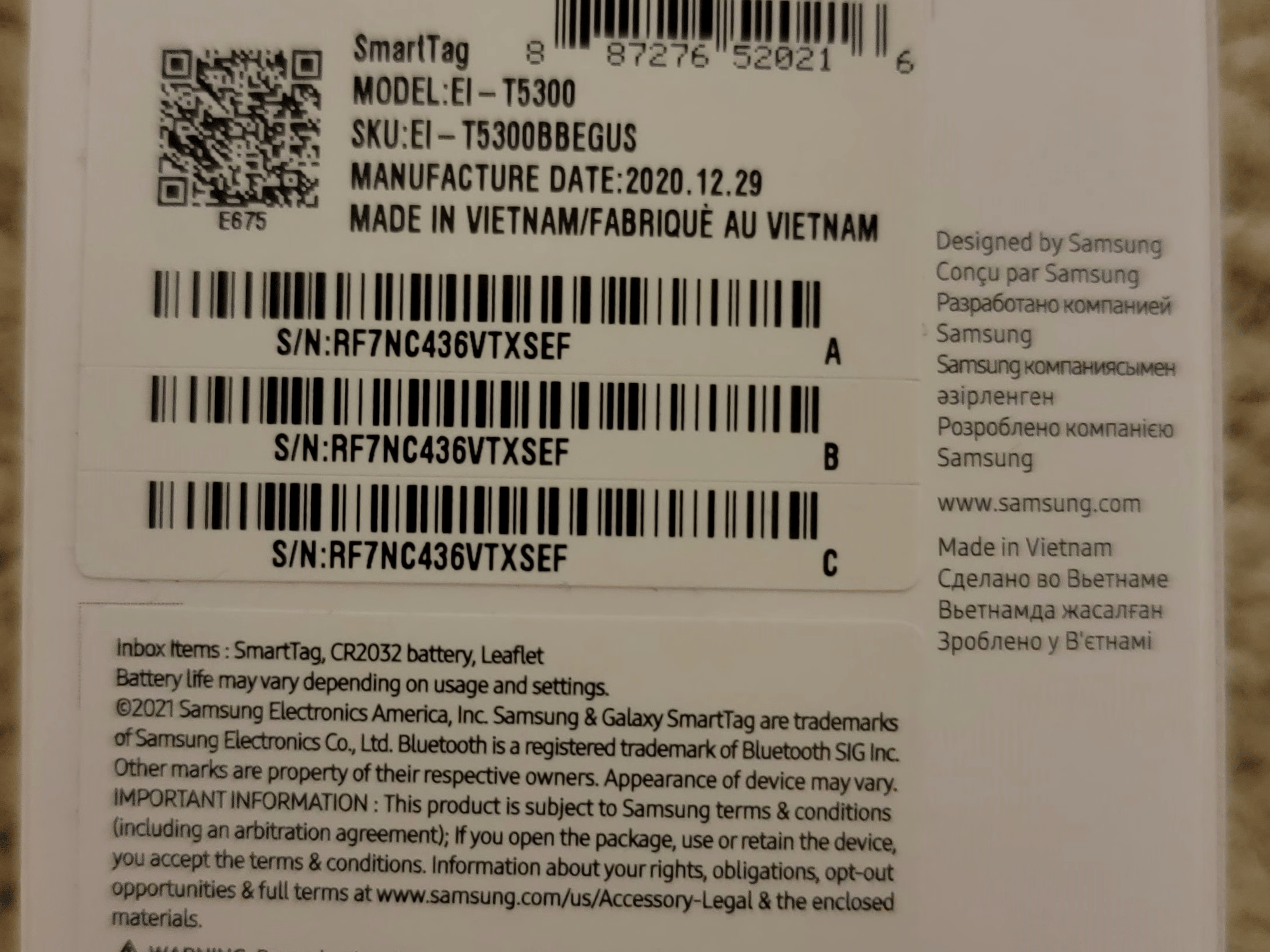Samsung Galaxy SmartTag Brand New