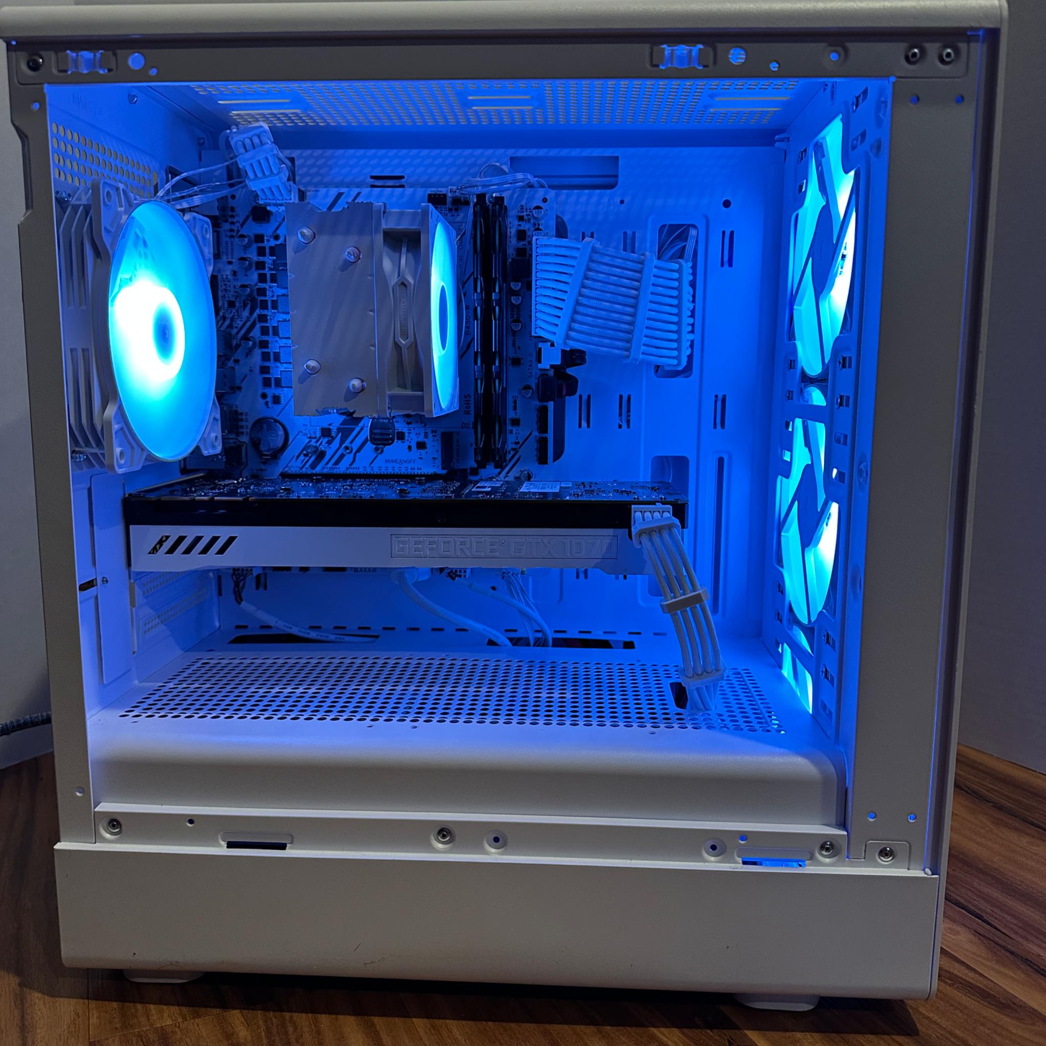 GTX 1070 | Ryzen 5 2600 | 16GB DDR4 | 1.26TB | Windows 11 | Office 2024 | WiFi+BT| Custom Gaming PC