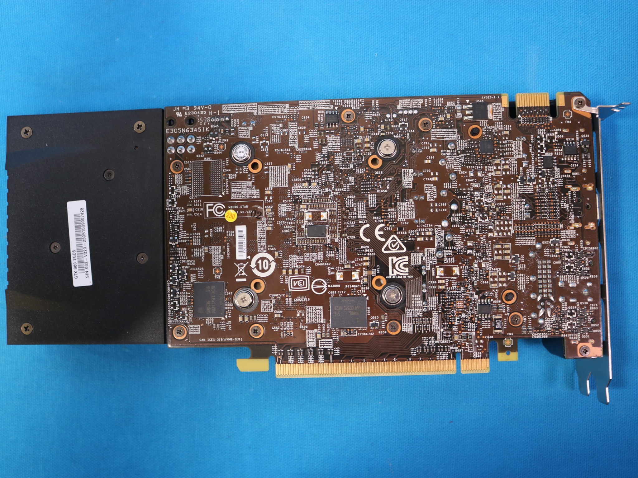 MSI GeForce GTX 960 2GB GDDR5 Blower Style PCIe 3.0 x16 Desktop GPU MS-V320 VER: 1.1