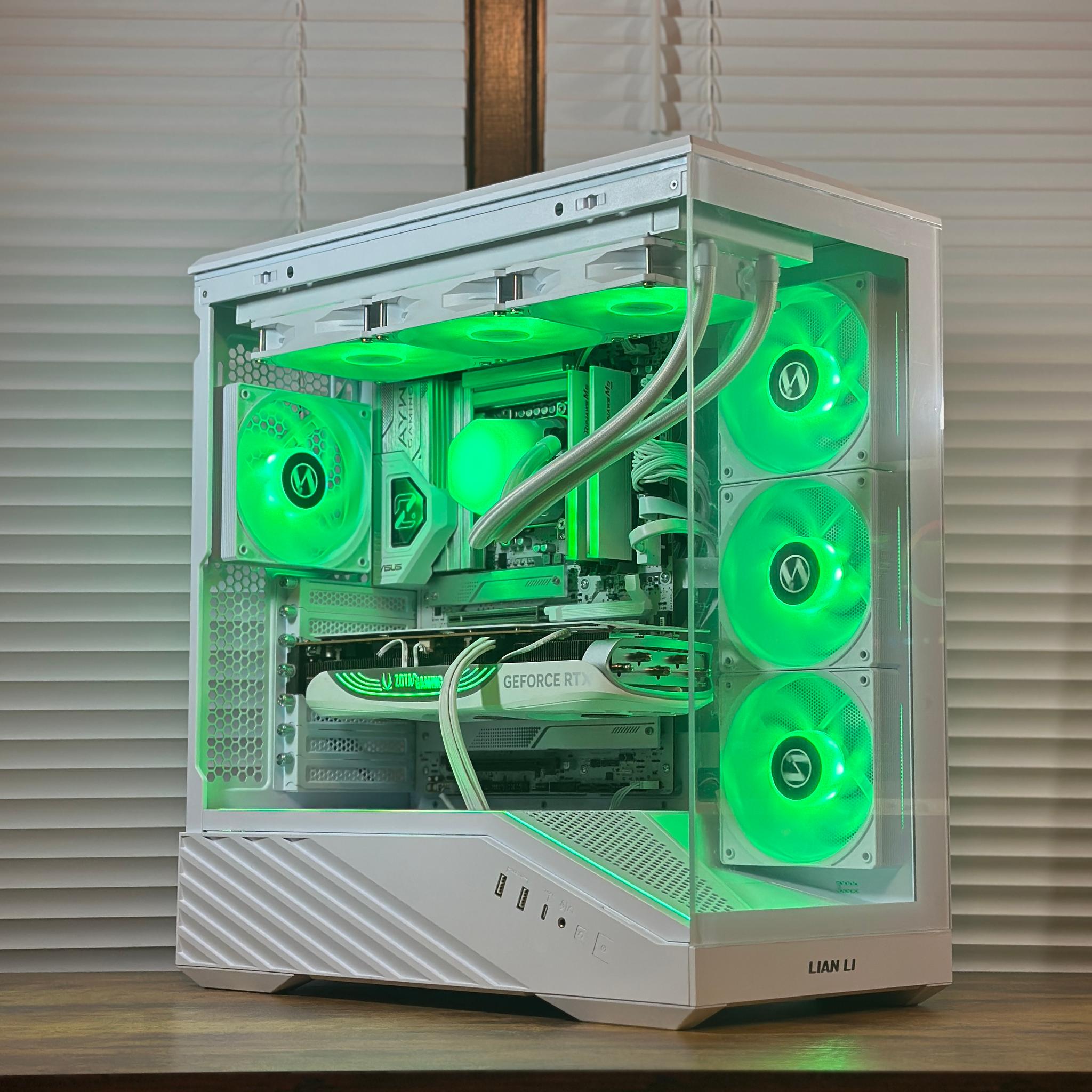 RTX 4080S 16GB | Intel Core Ultra 265KF | 48GB DDR5 | 2TB NVME | Win11 | WIFI | 4K White Gaming PC