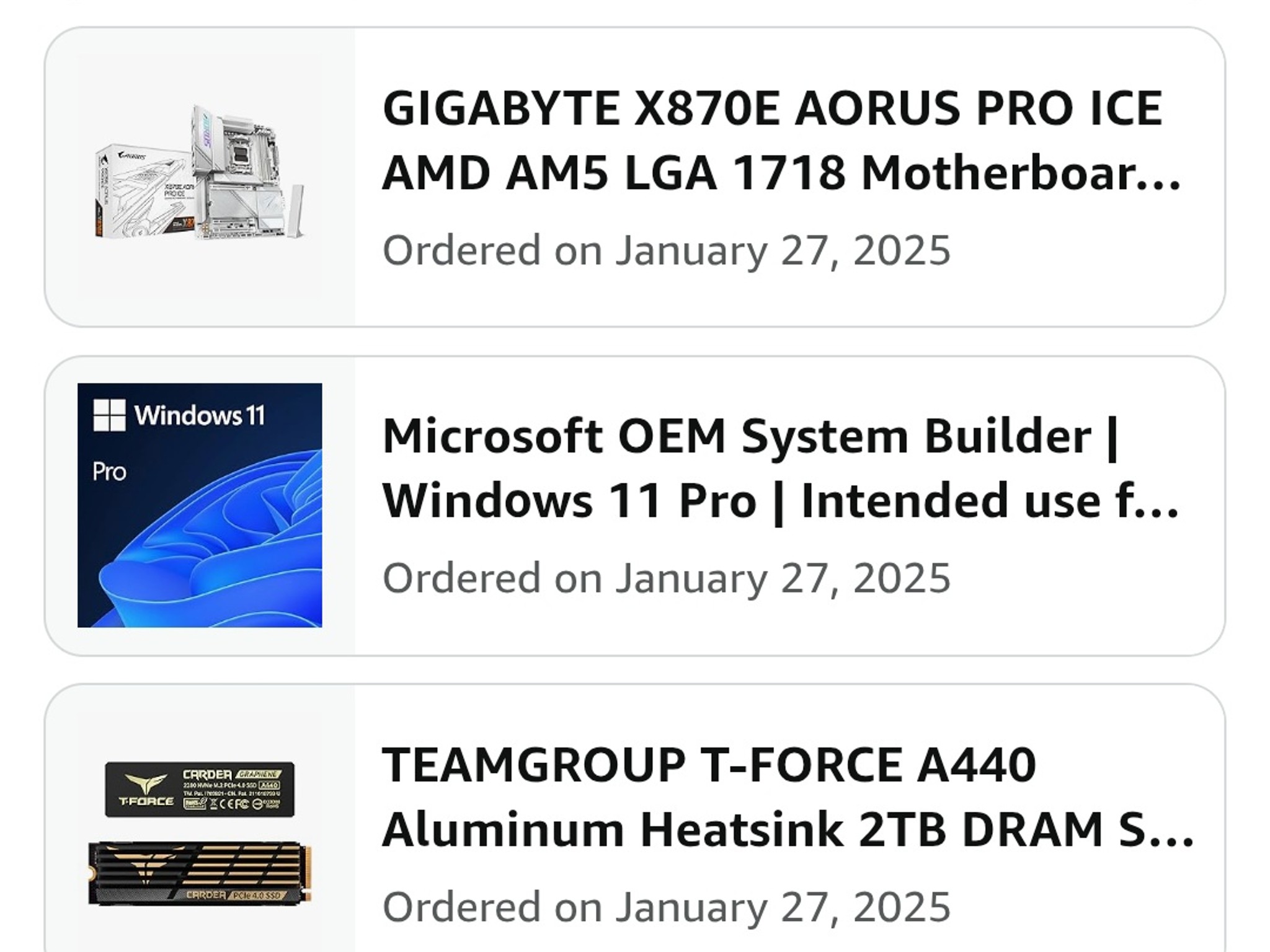 Nzxt white h9 flow/elite mesh and glass top panel included . Ryzen 7 9800xd, 4080 super, aorus x870e