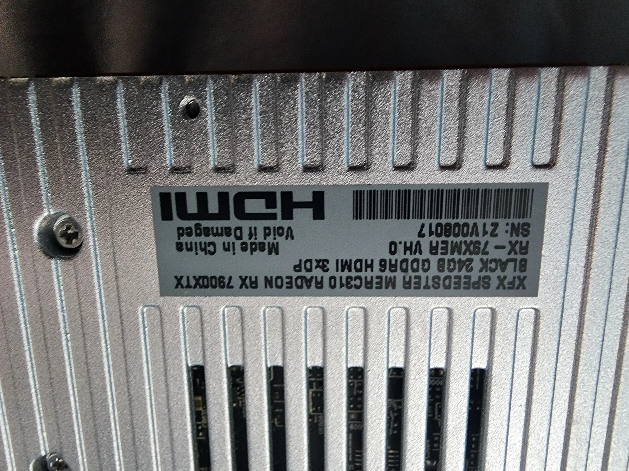 RX 7900XTX XFX merc 310 Black