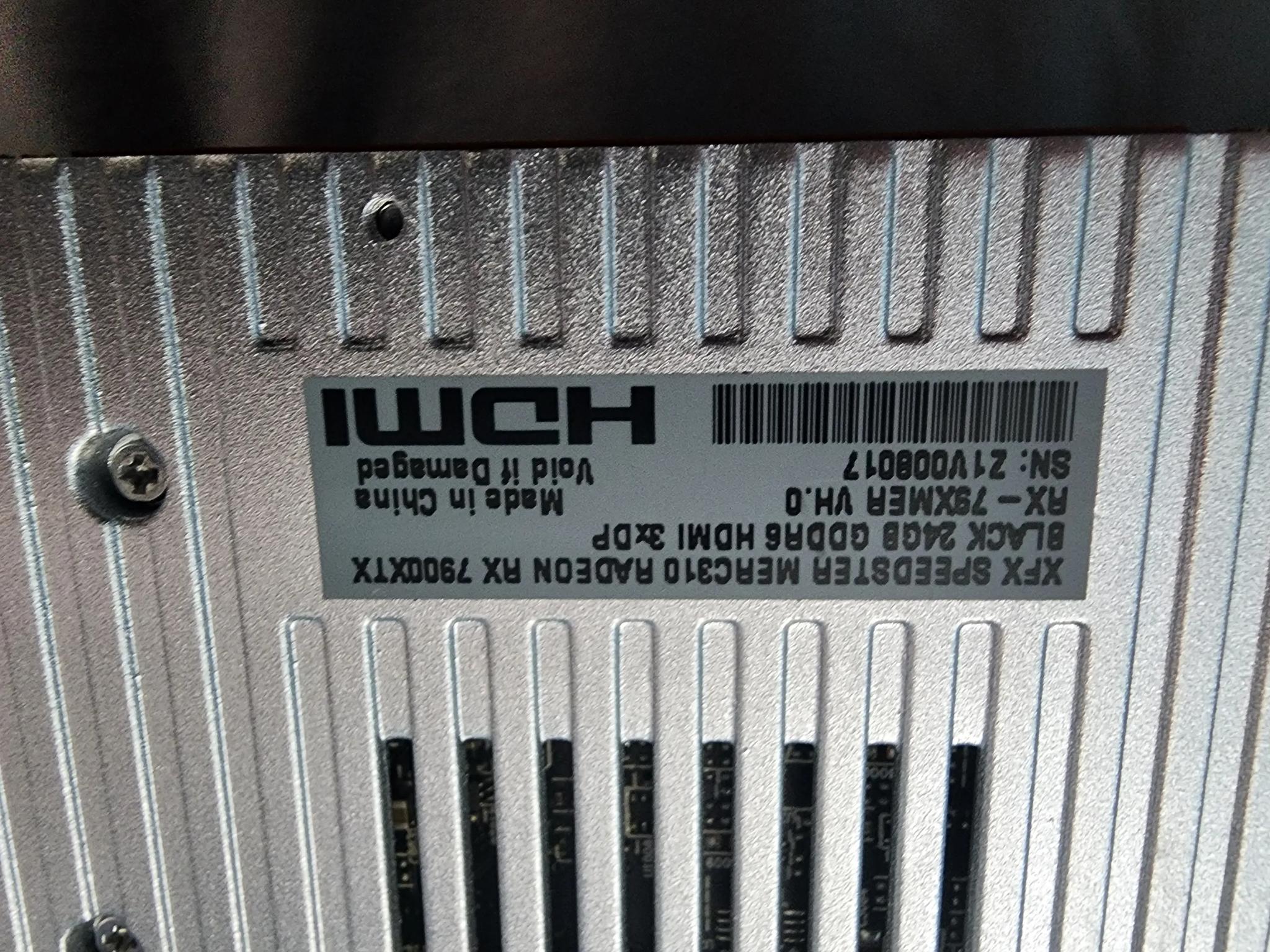 RX 7900XTX XFX merc 310 Black