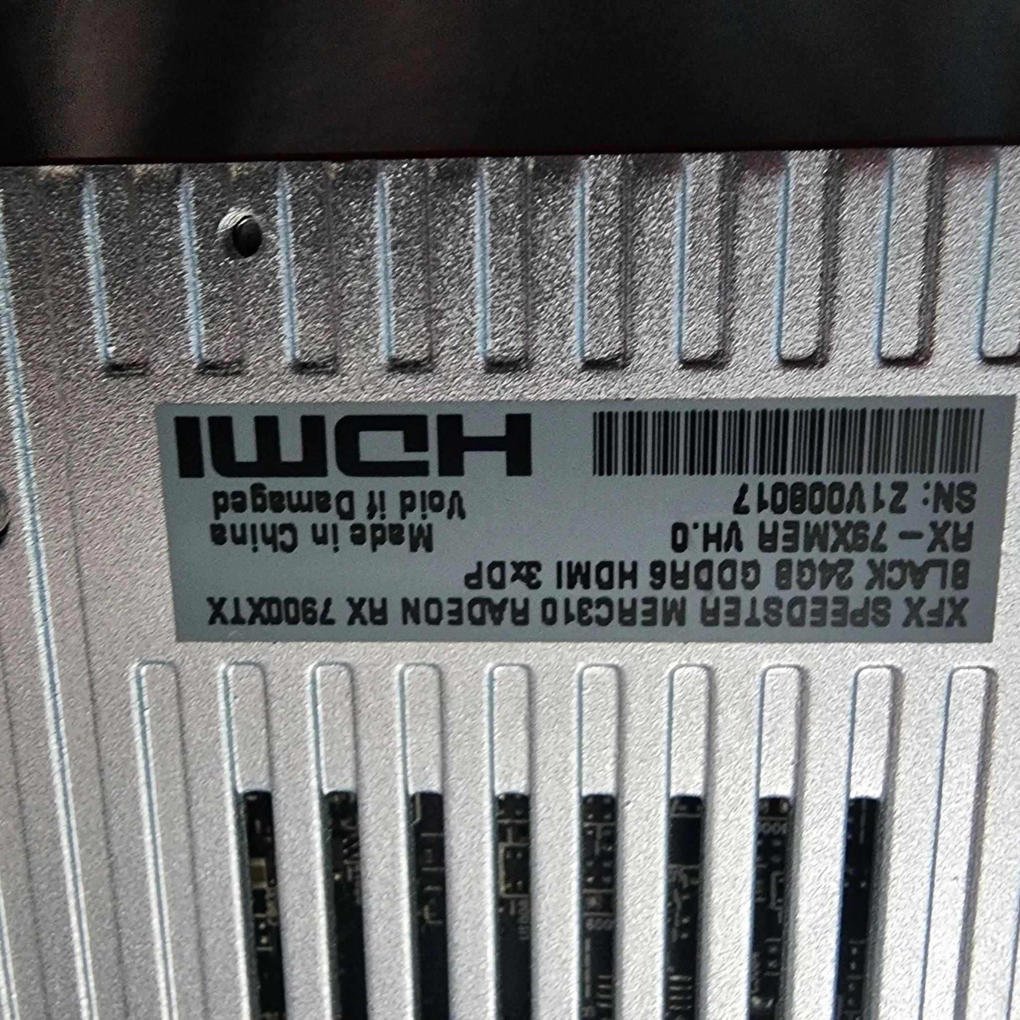 RX 7900XTX XFX merc 310 Black