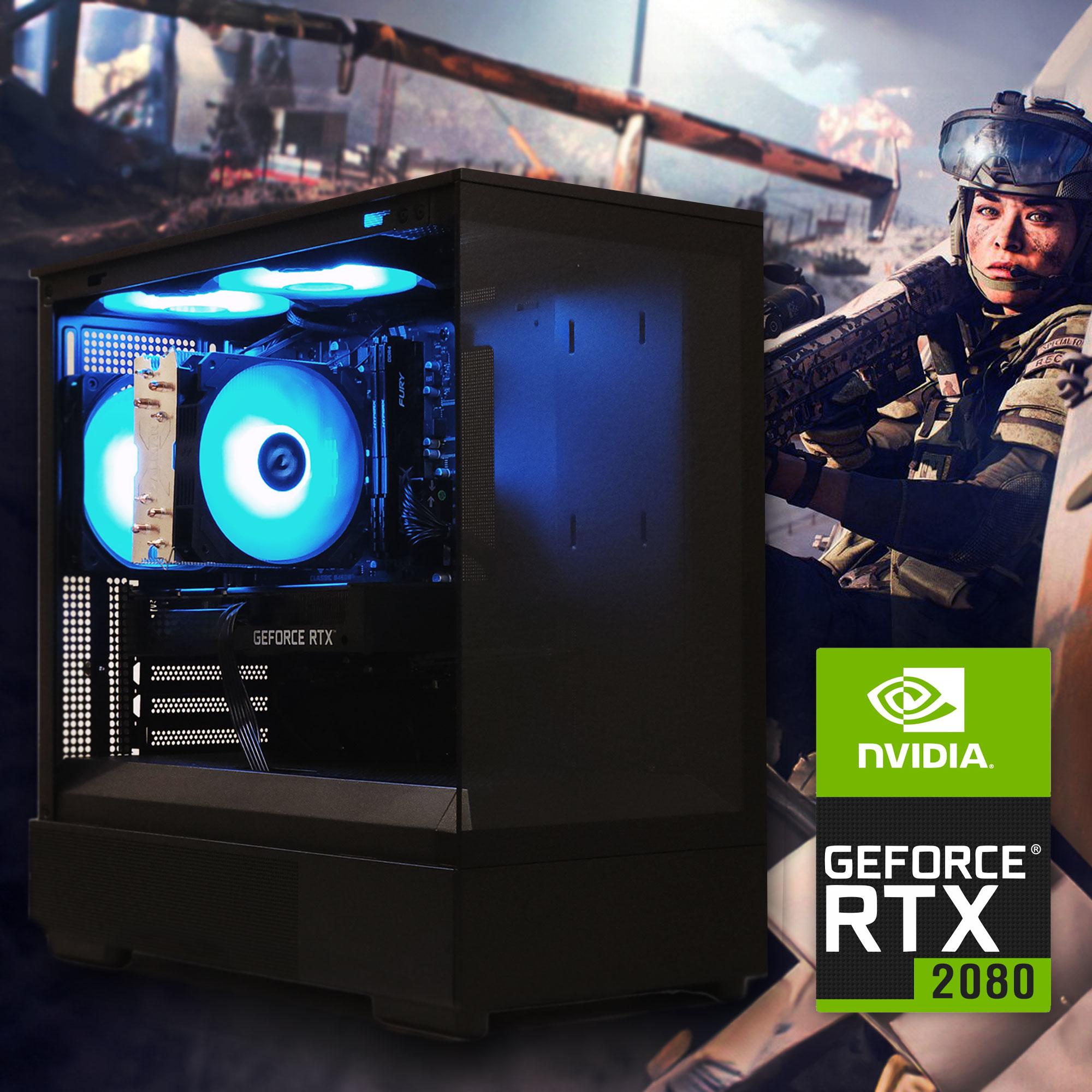 👑 High Performance! | AMD Ryzen 5 5500, RTX 2080, 16GB DDR4, 1TB NVME M.2 SSD, WIFI & BT, WIN 10