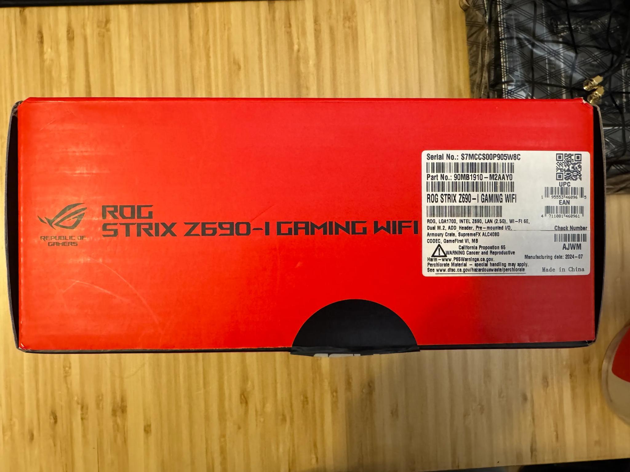 ASUS ROG STRIX Z690-I Gaming WIFI Motherboard