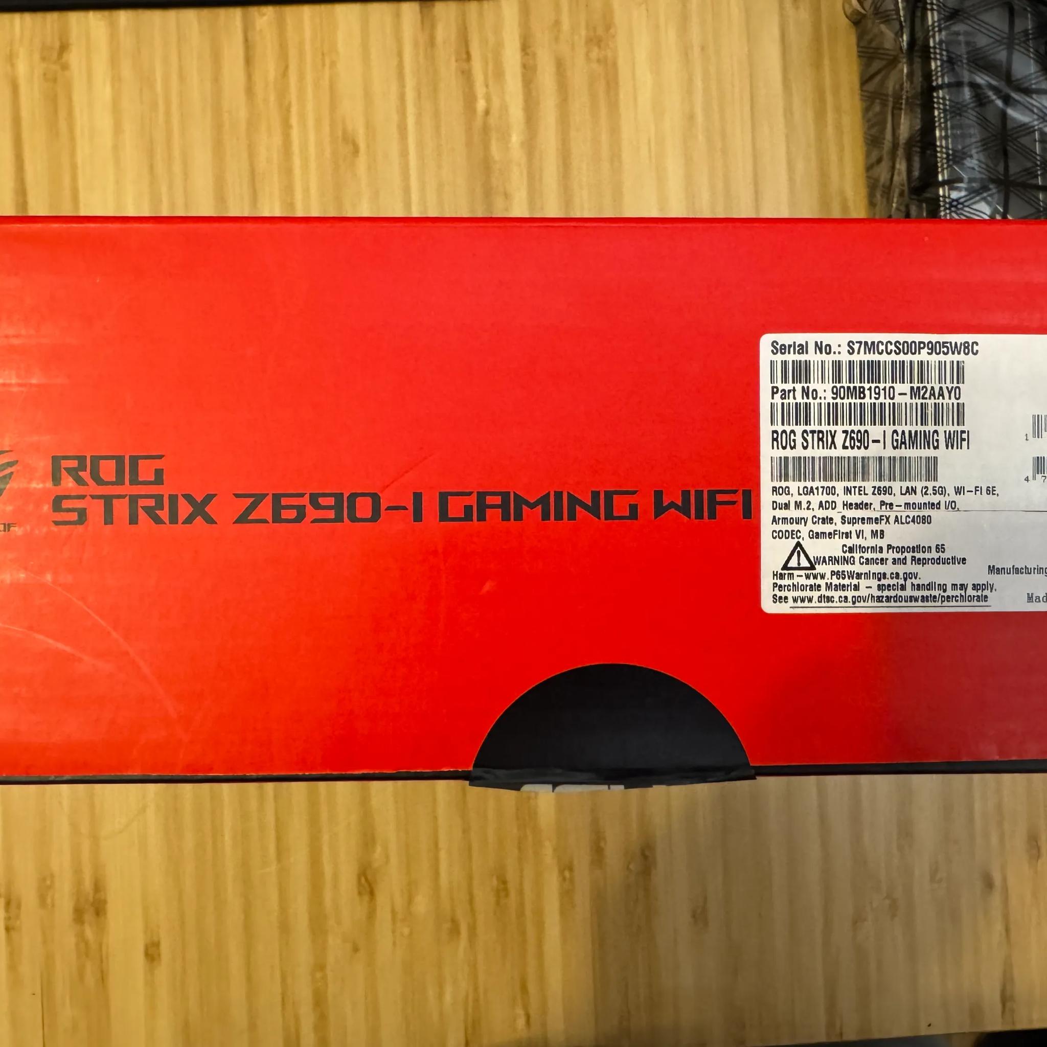 ASUS ROG STRIX Z690-I Gaming WIFI Motherboard