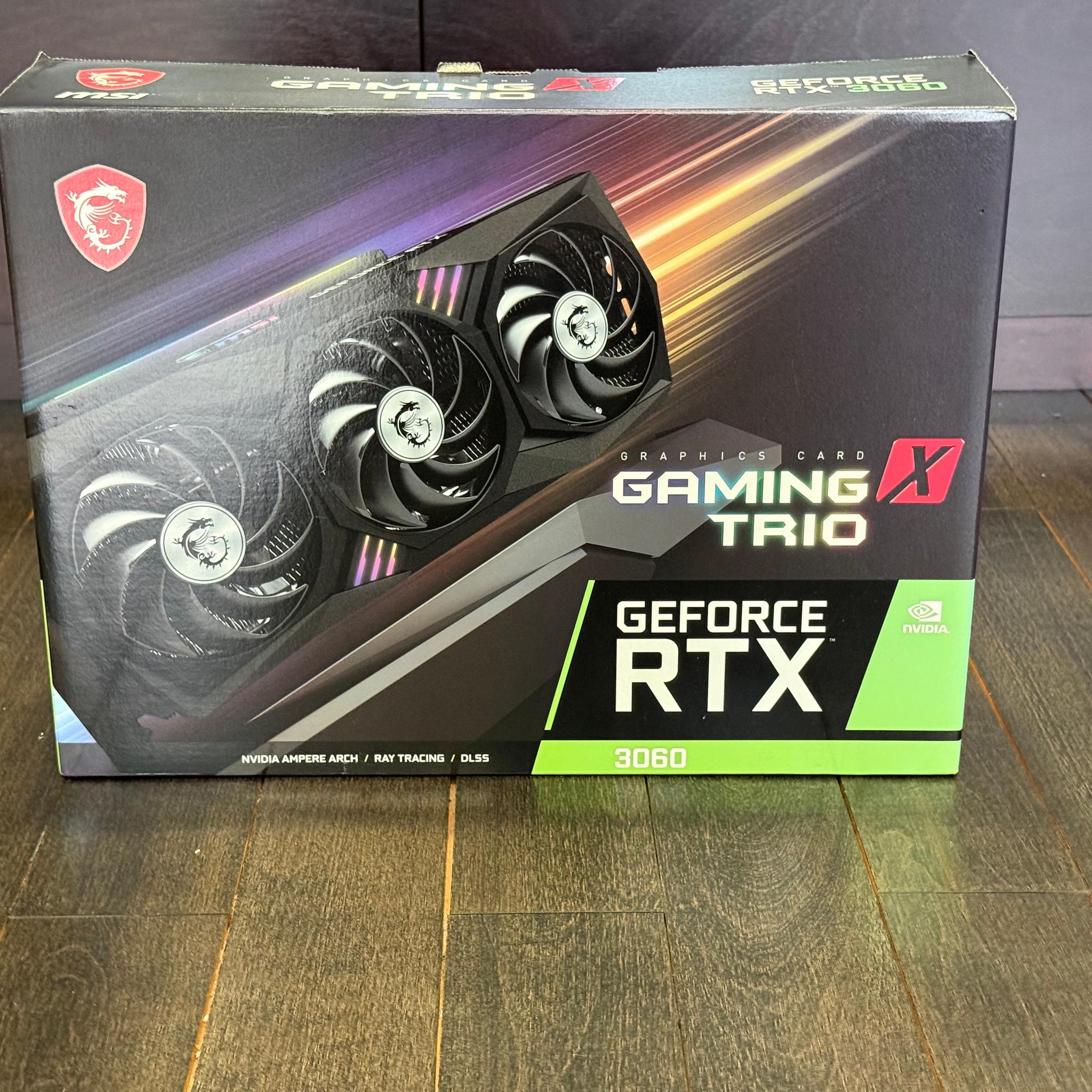 MSI NVIDIA GeForce RTX 3060 Gaming X Trio 12GB GDDR6 Graphics Card - Boxed