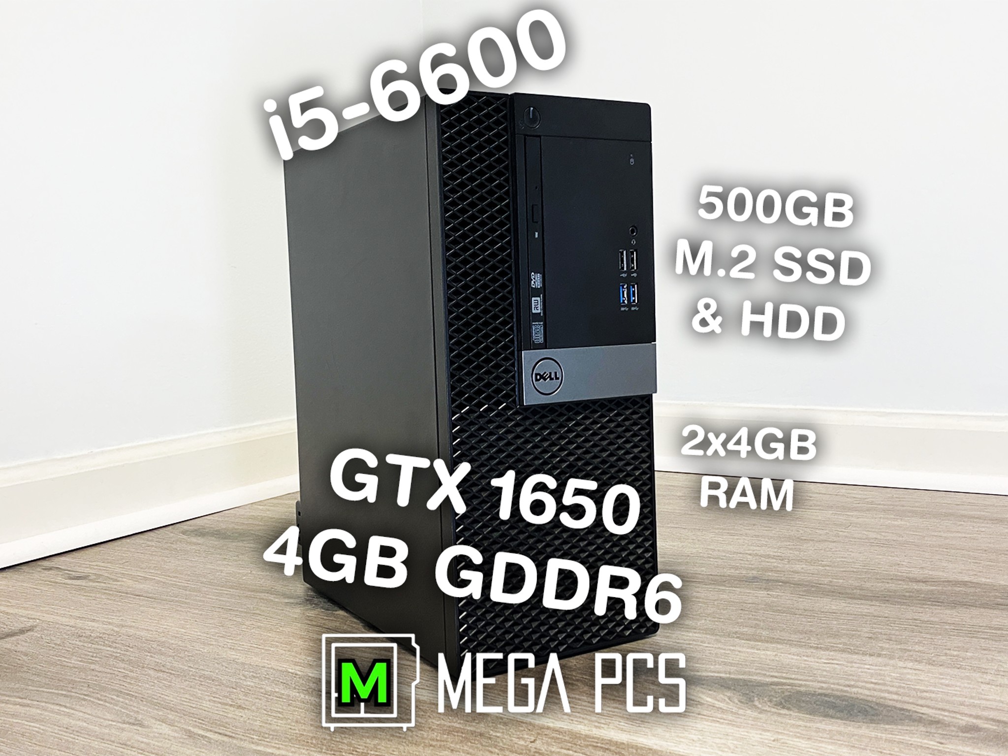 Budget Gaming PC GTX1650+i5-6600 | 1TB Storage | 8GB RAM | Activated Win10 Pro