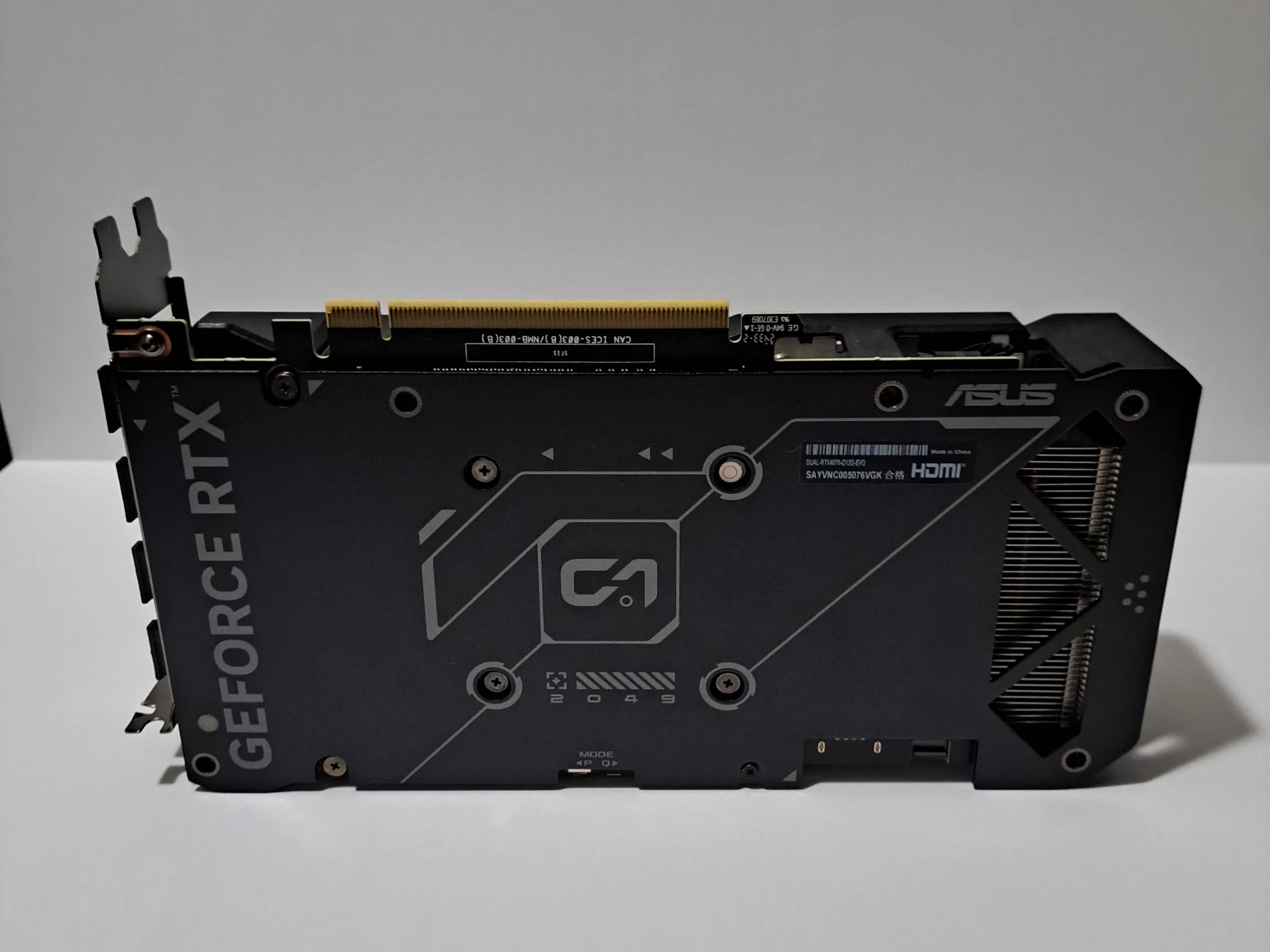 Asus Dual GeForce RTX 4070 OC EVO GPU