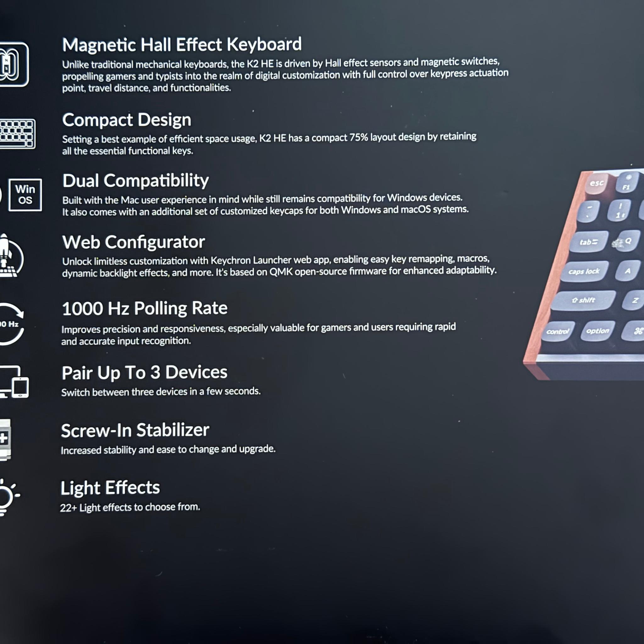 Keychron K2 H2 Wireless Mechanical Keyboard RGB Backlight Bluetooth