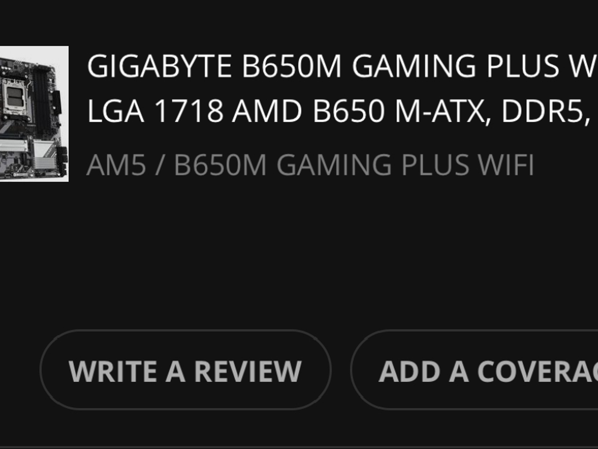 NEW! GIGABYTE B650M GAMING PLUS WIFI AM5 LGA