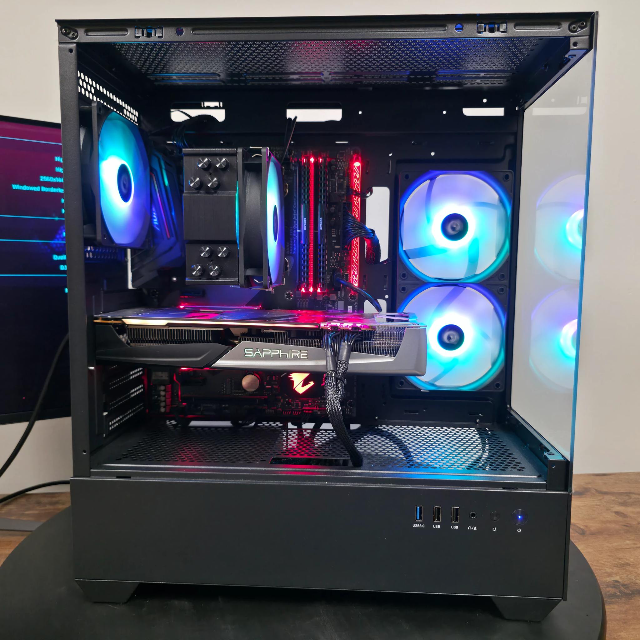 BCPC 26-24💰 🔥1440p Budget Gaming PC — i7-8700 6 Cores + RX 5700 XT 8GB + 16GB RGB RAM