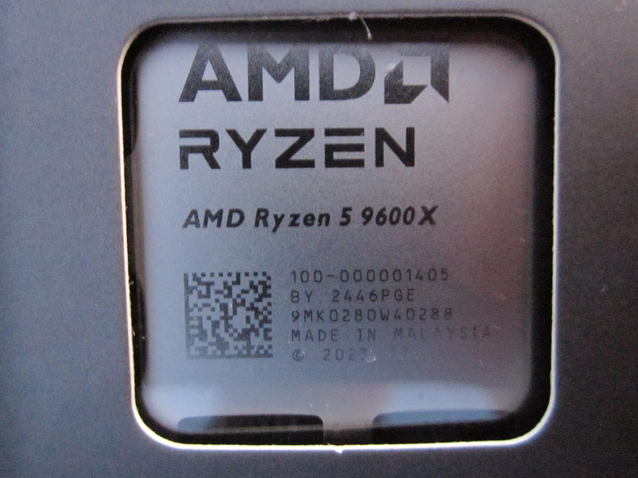 NEW! AMD Ryzen 5 9600X 6 Core 3.9/5.4 GHz AM5 CPU