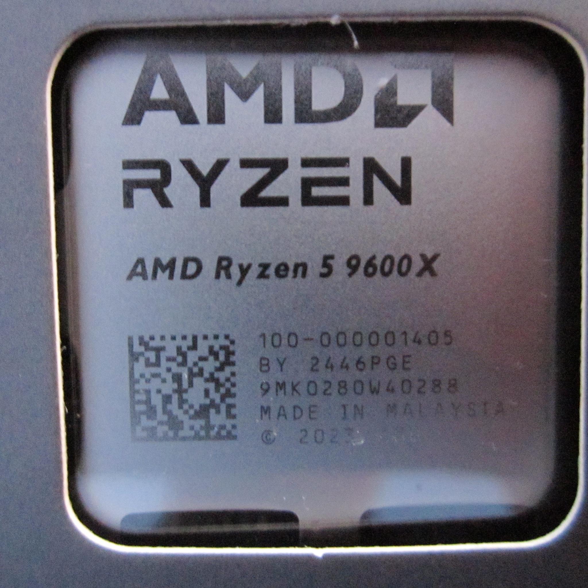 NEW! AMD Ryzen 5 9600X 6 Core 3.9/5.4 GHz AM5 CPU