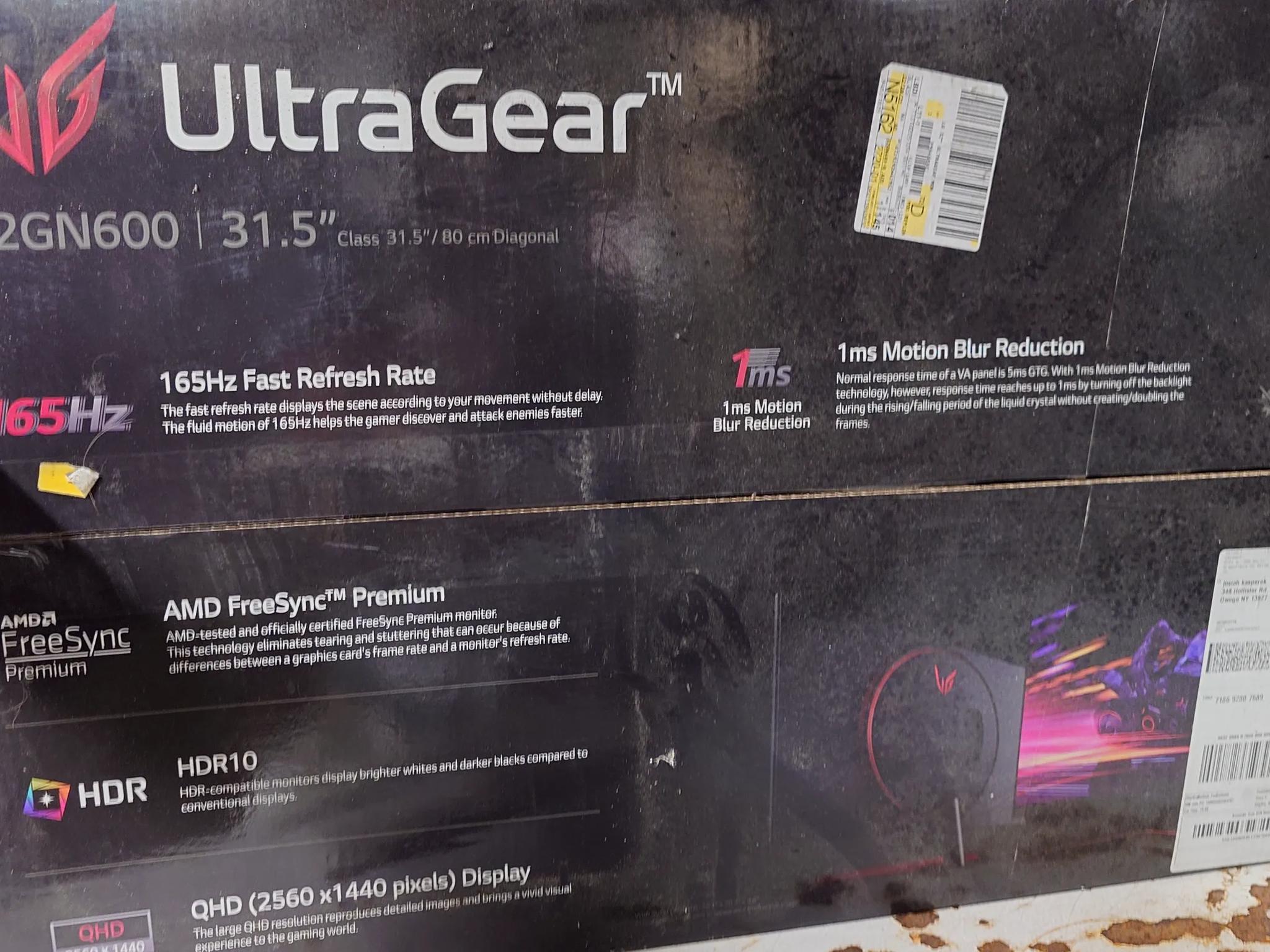 LG Ultragear QHD 165hz 32inch Gaming Monitor