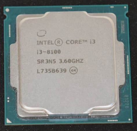 INTEL CORE I3-8100 PROCESSOR | 3.60GHZ