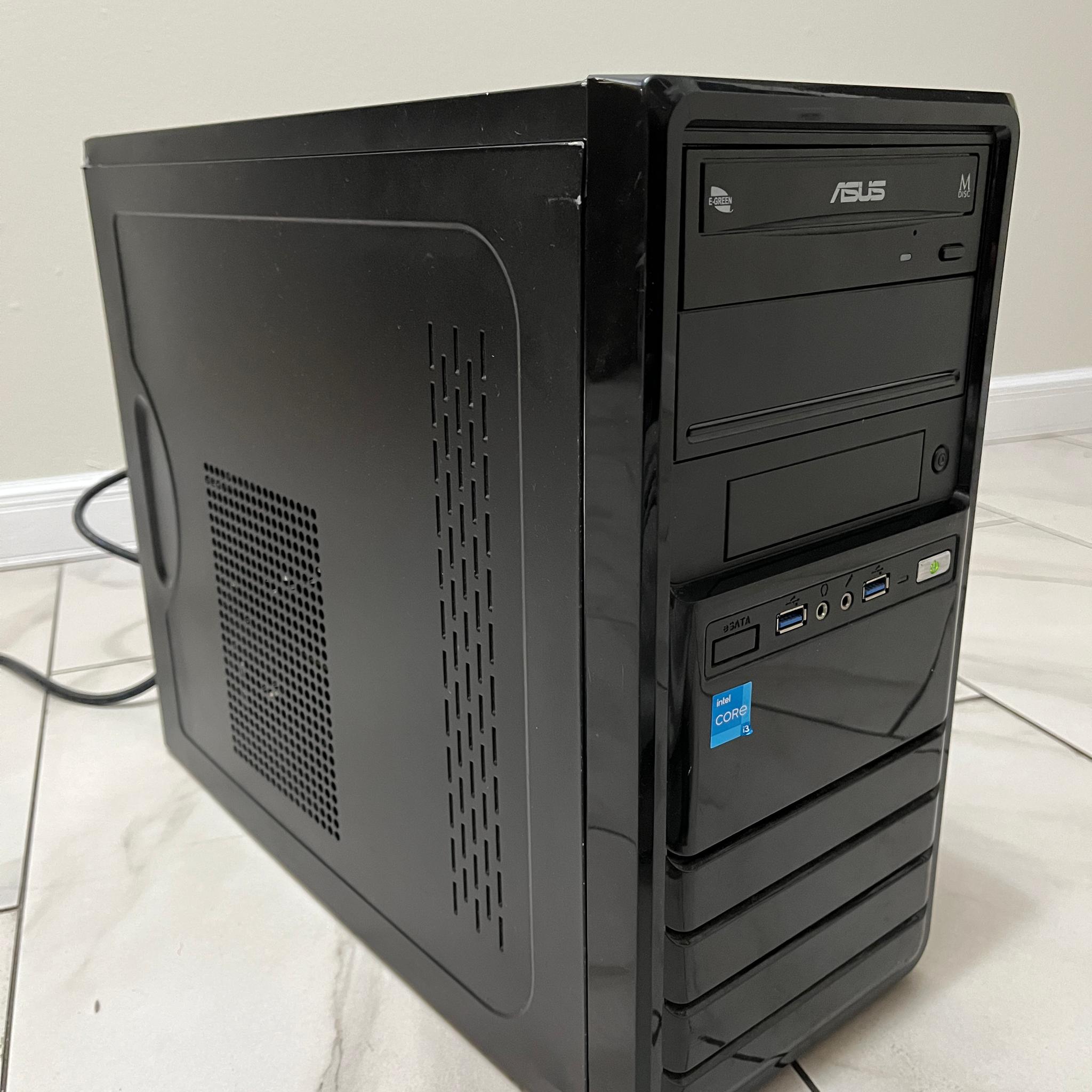 NVIDIA RTX 2060 SUPER, Intel Core i3-12100, 16GB RAM, 1TB SSD - Sleeper Office Gaming PC w/ Wi-Fi