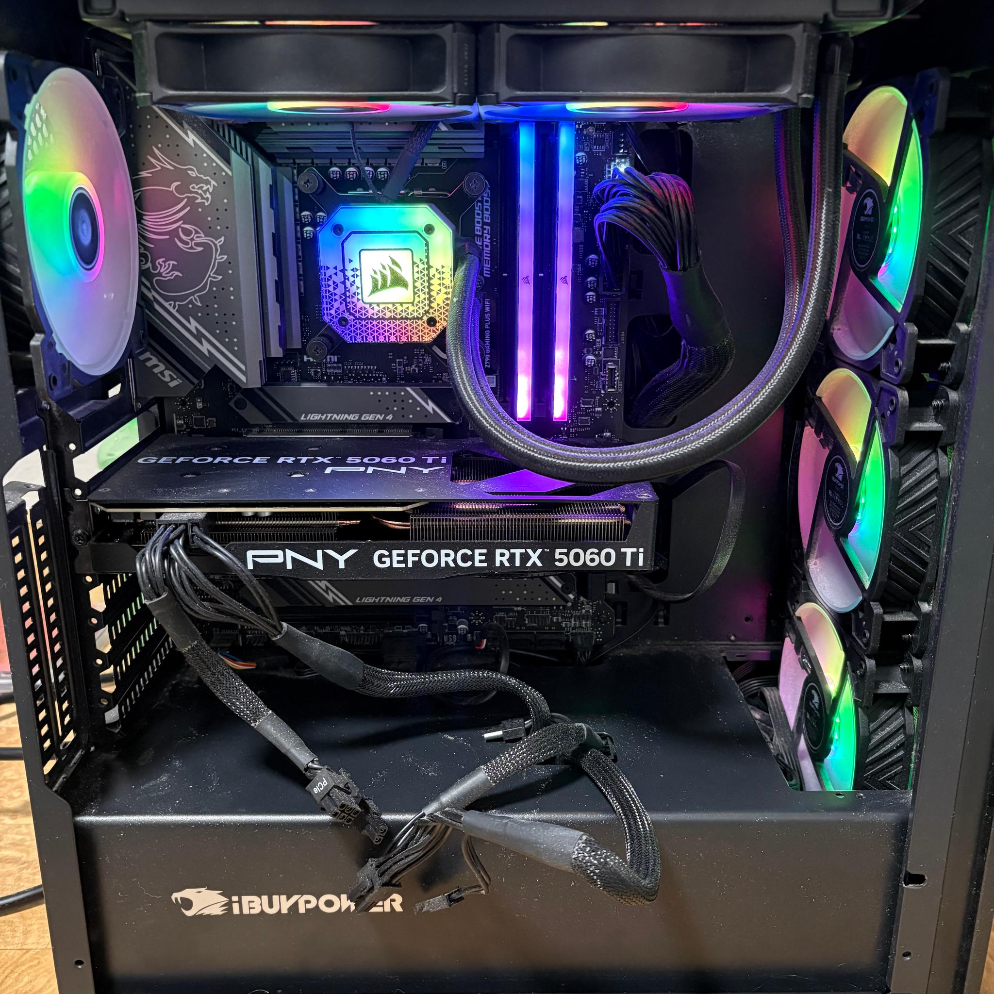 GeForce RTX 5060 Ti 16GB Custom Gaming PC - Core i7-14700K, 32GB RAM