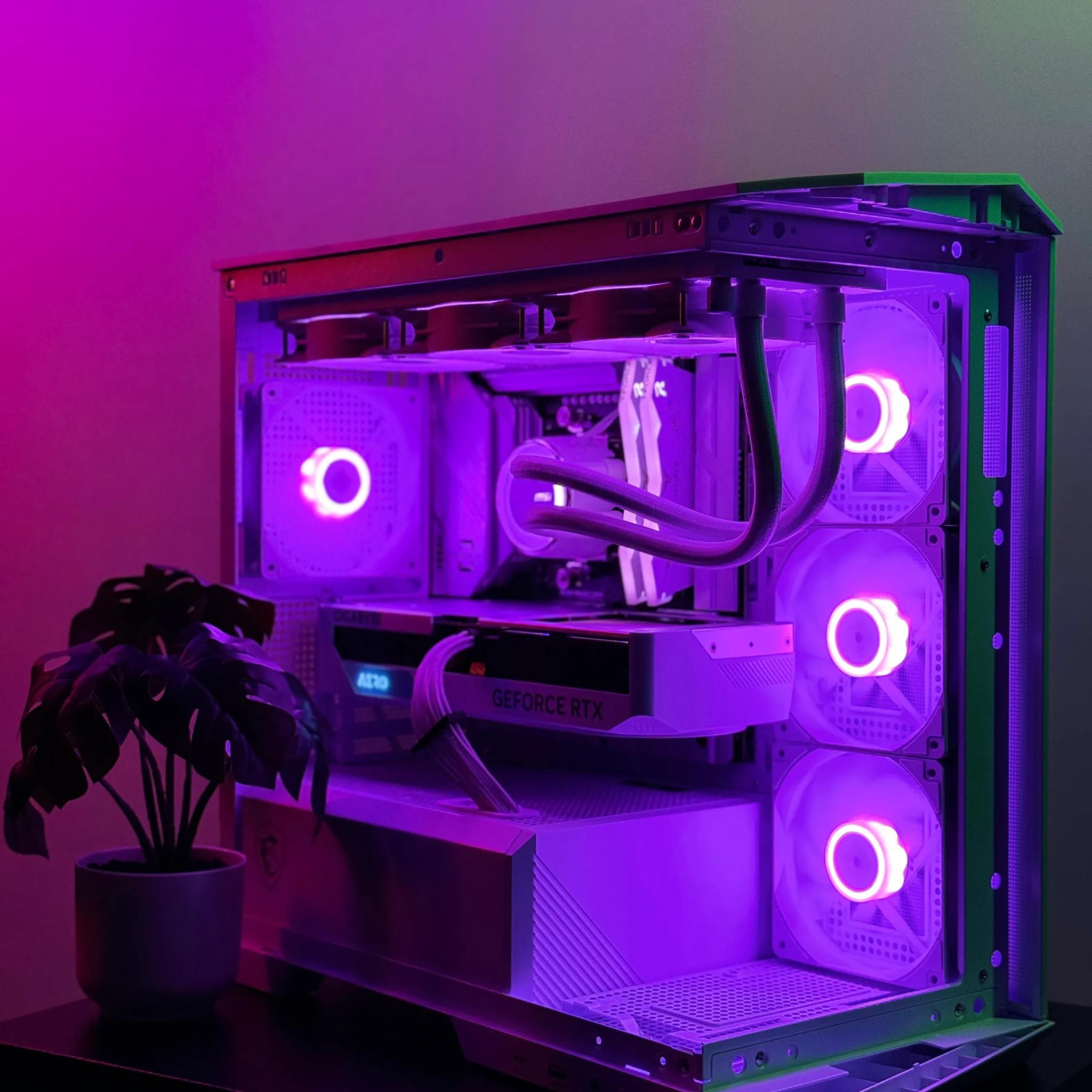 Almost Heaven II 🪽🪽 Aero 4070 SUPER OC ☀️ AMD Ryzen 7600X 🌙32GB RAM DDR5 ✨1TB m.2 📖 White Build