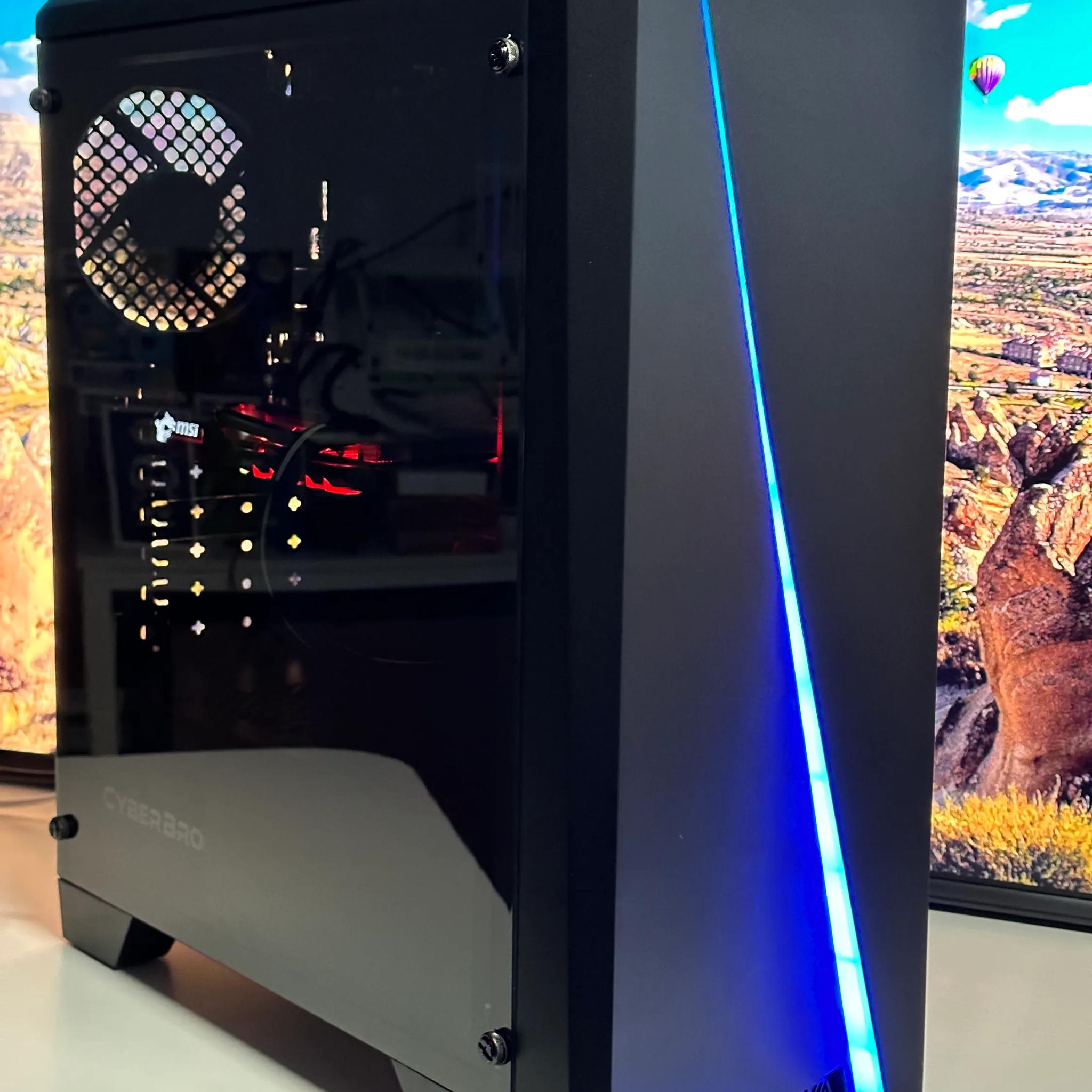 🪁 Starter Gaming PC🪁-Nvidia GTX 1050 TI 4GB-Intel Core i3 10100F -16GB DDR4 RAM-512GB NVME