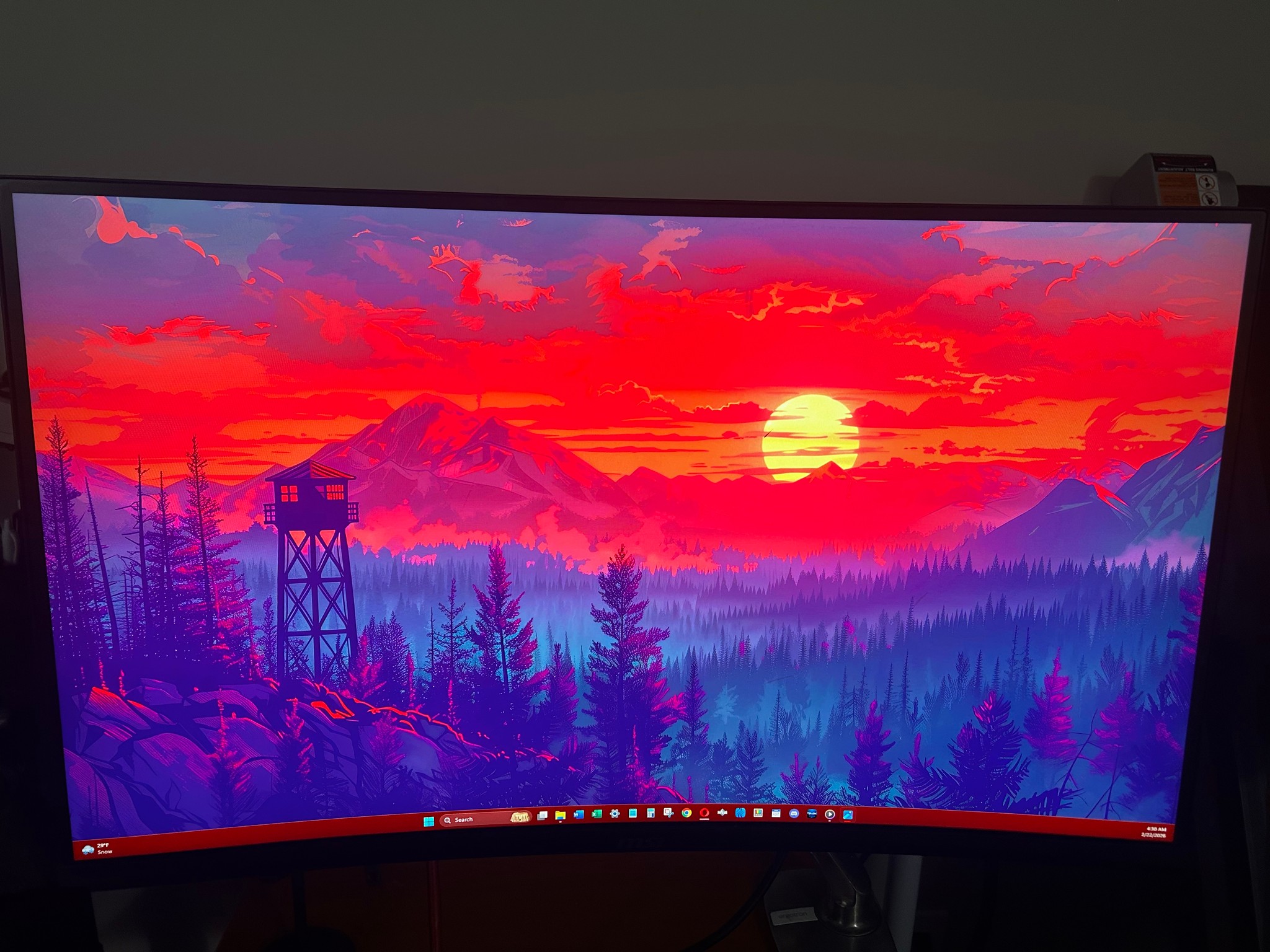 MSI 27" 2K WQHD (2560 x 1440) 180Hz Curved Screen Gaming Monitor (MAG 27CQ6PF)