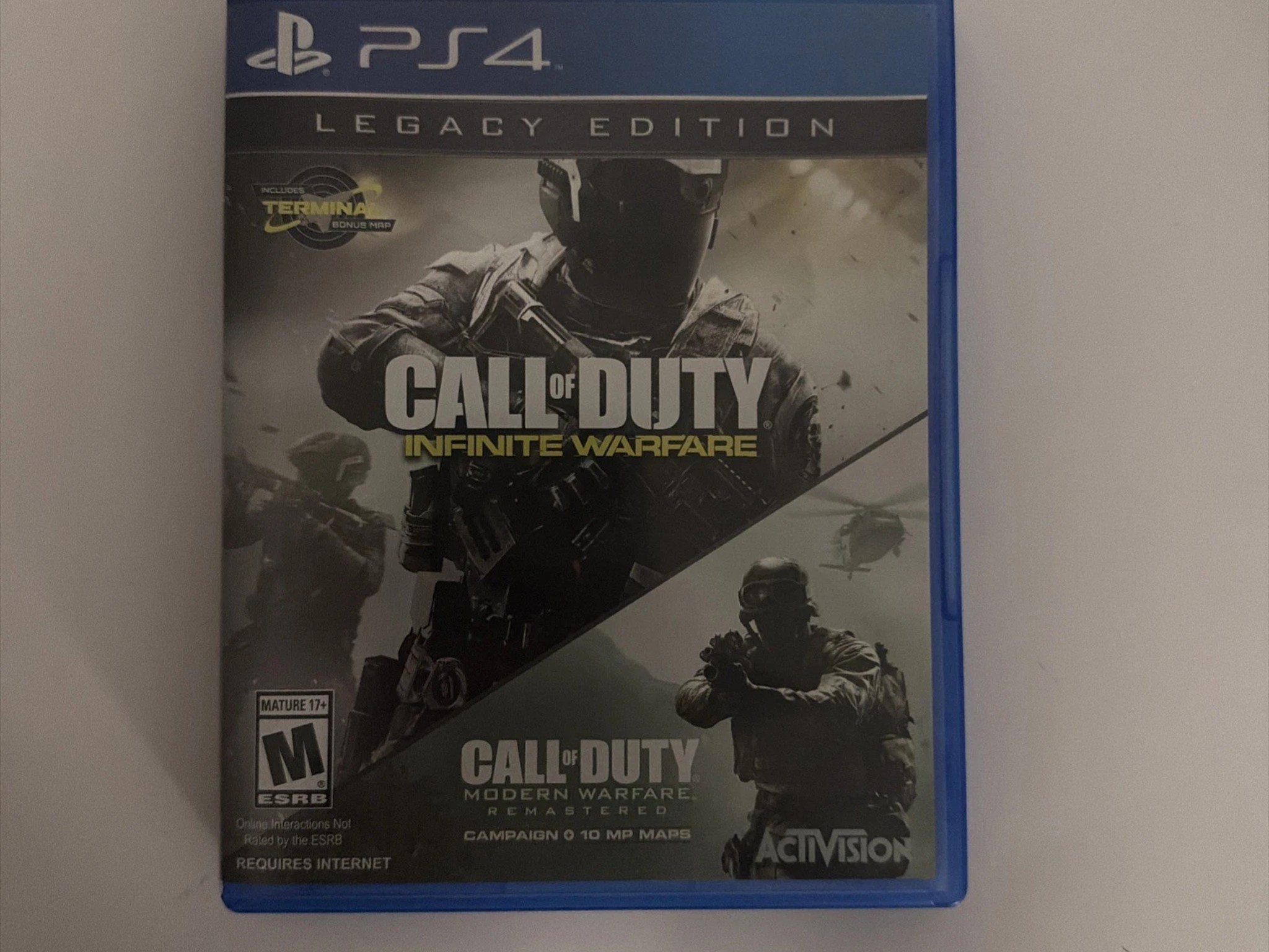 Call of Duty Infinite Warfare Legacy Edition (PS4, 2016) w Modern Warfare