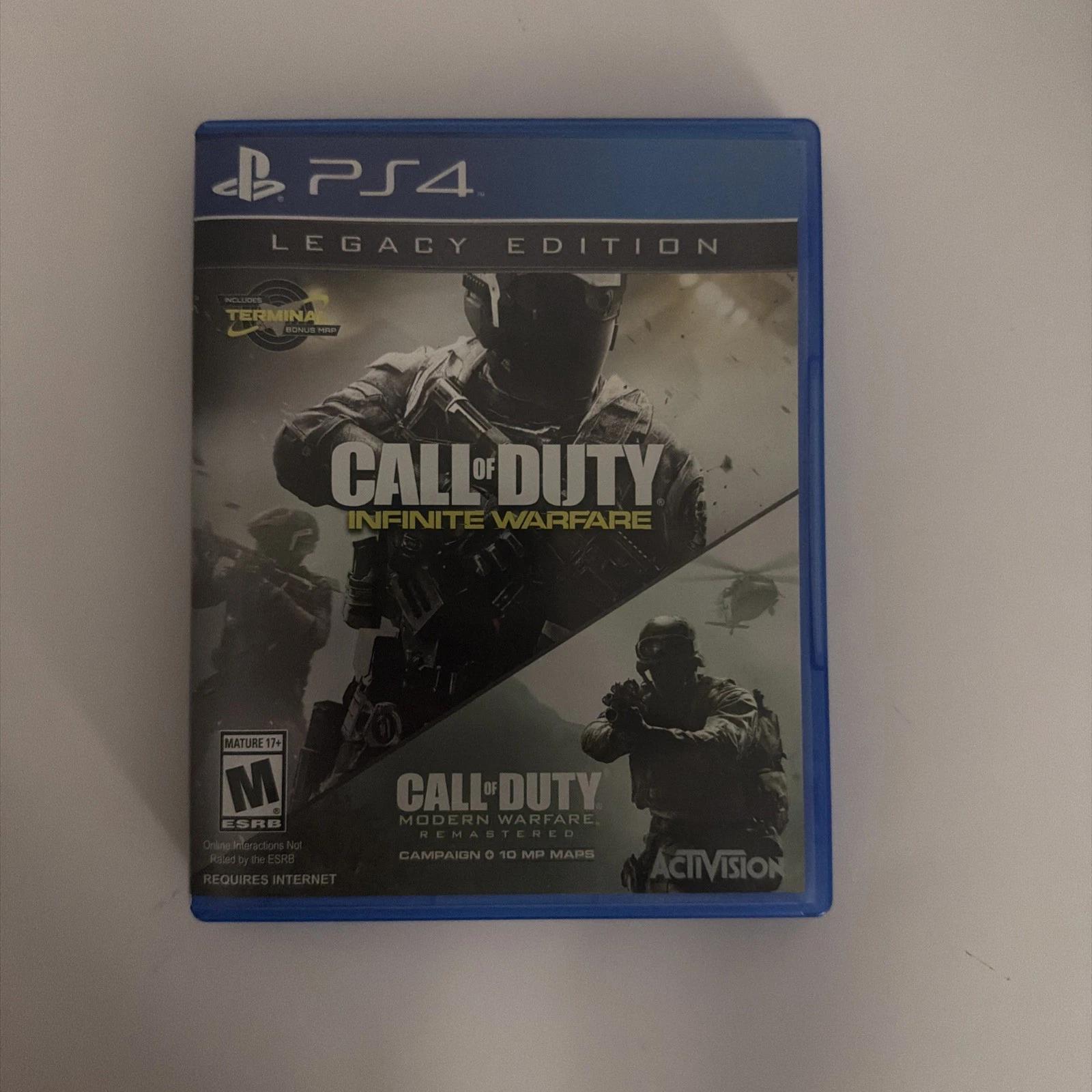Call of Duty Infinite Warfare Legacy Edition (PS4, 2016) w Modern Warfare
