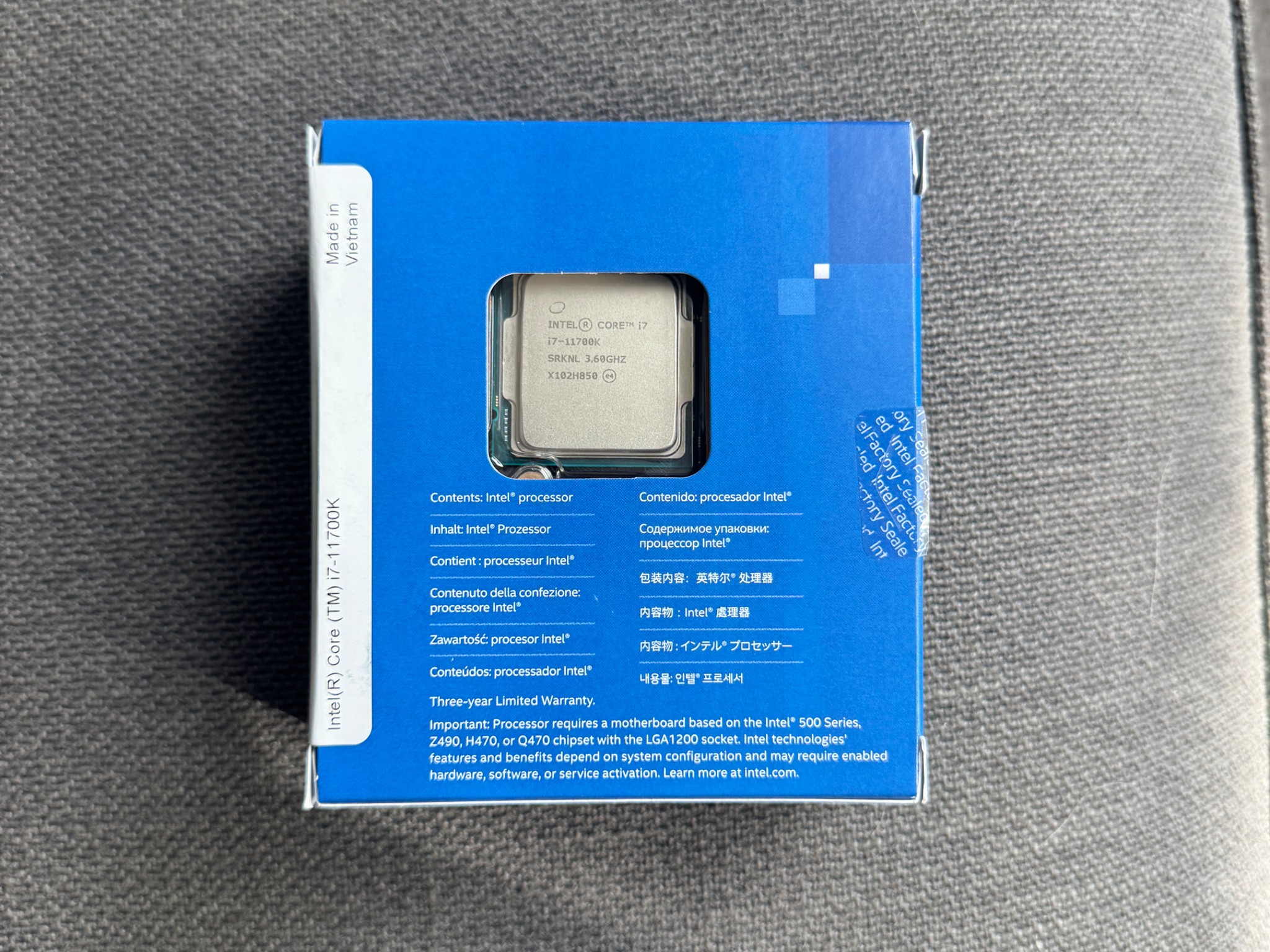 Intel Core i7-11700K – 8 Cores / 16 Threads – Great Condition