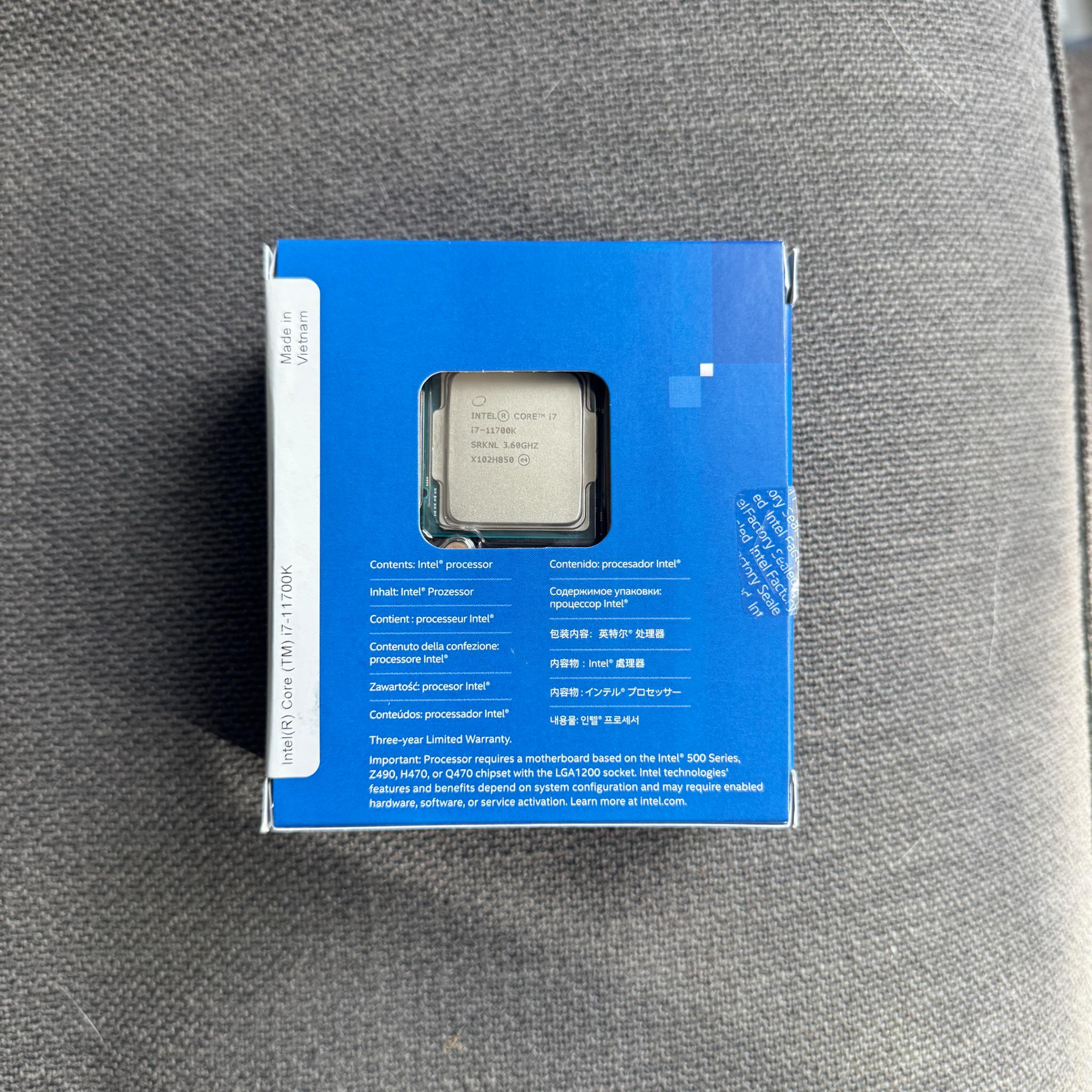 Intel Core i7-11700K – 8 Cores / 16 Threads – Great Condition