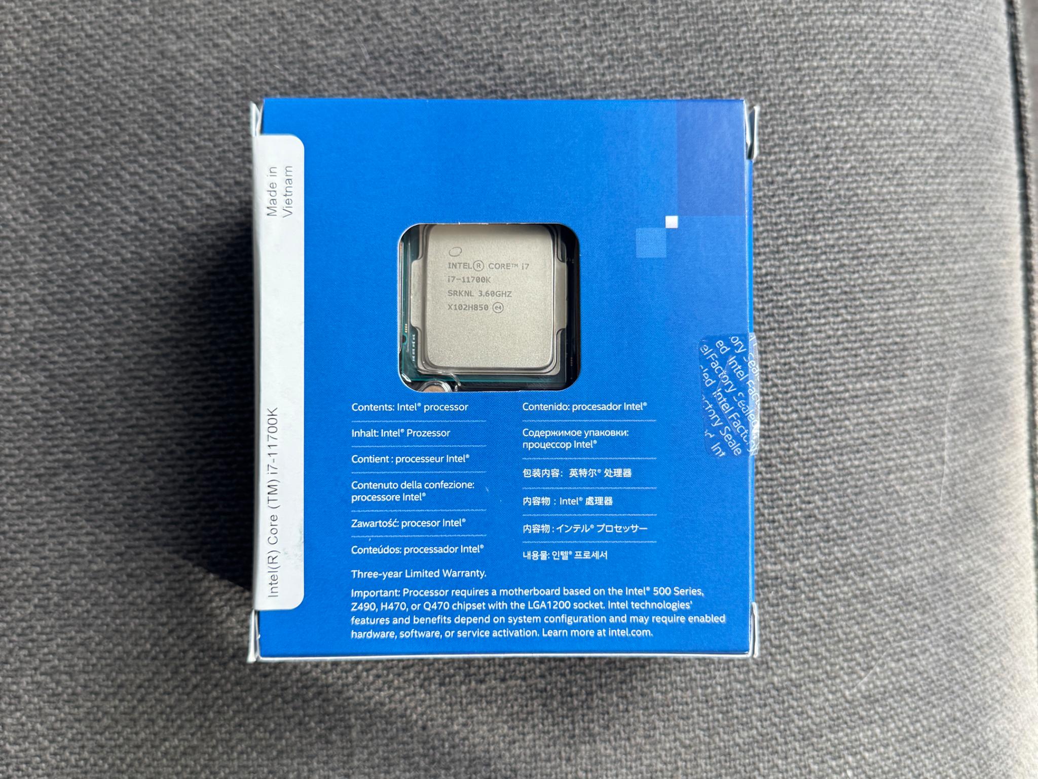 Intel Core i7-11700K – 8 Cores / 16 Threads – Great Condition
