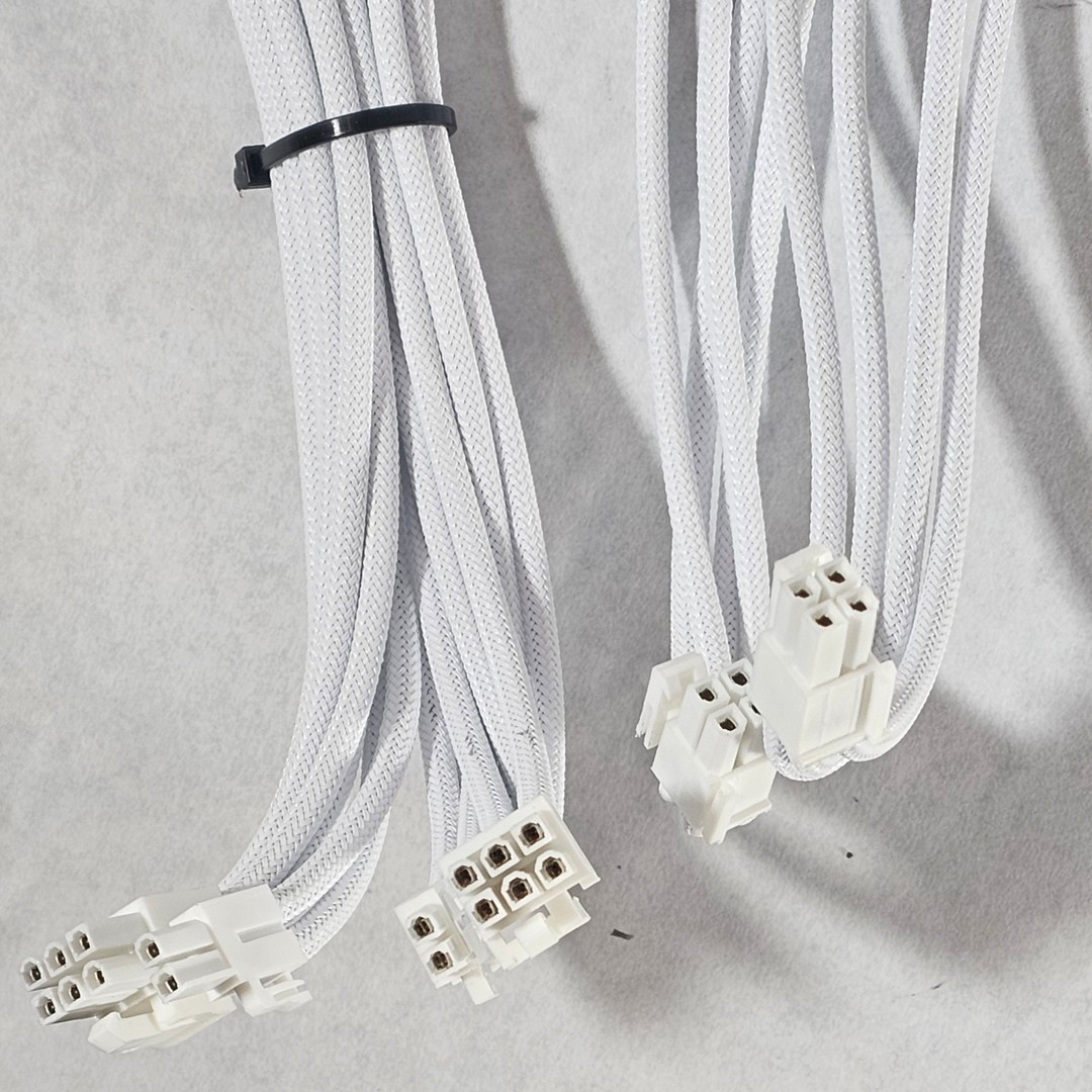 White CPU and Motherboard PC Extension Cables | Jawa