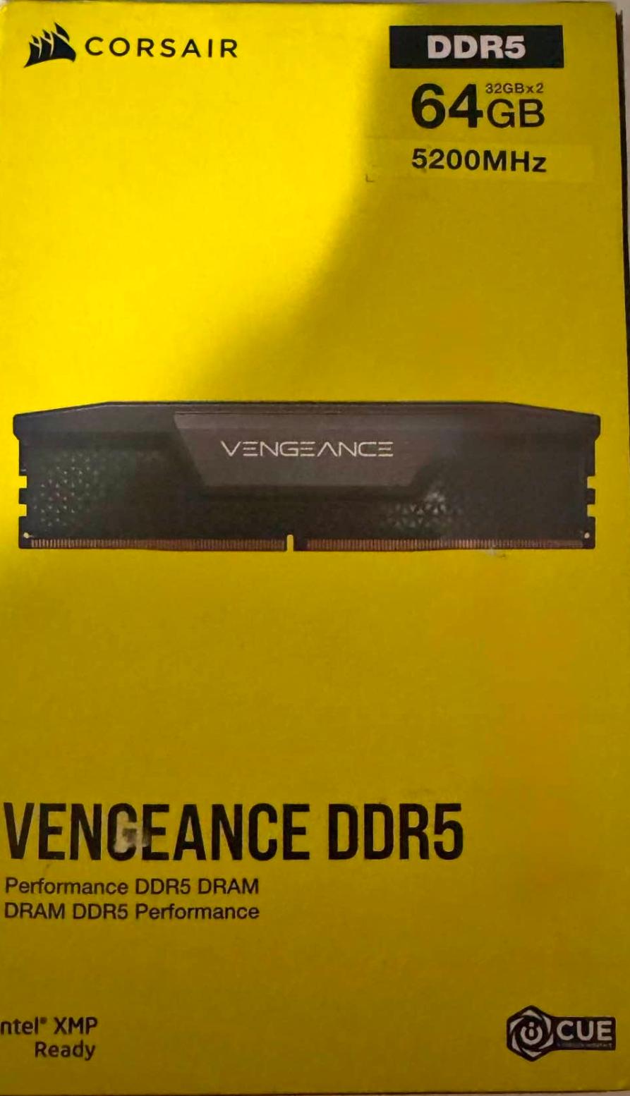 Corsair vengeance 64gb ddr5 5200mhz