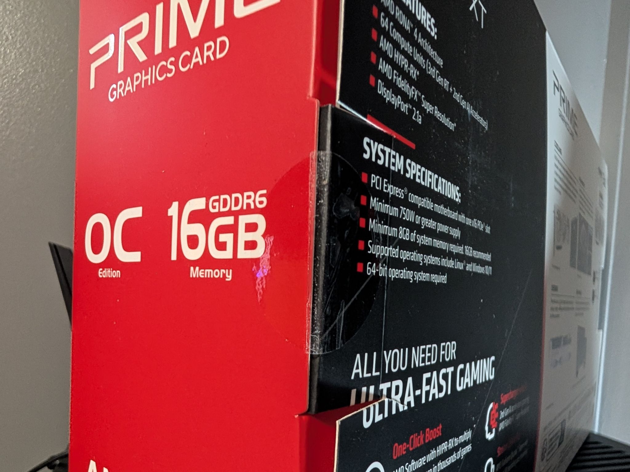 ASUS Prime Radeon RX 9070 XT White OC Edition GPU 16GB *BRAND NEW SEALED*