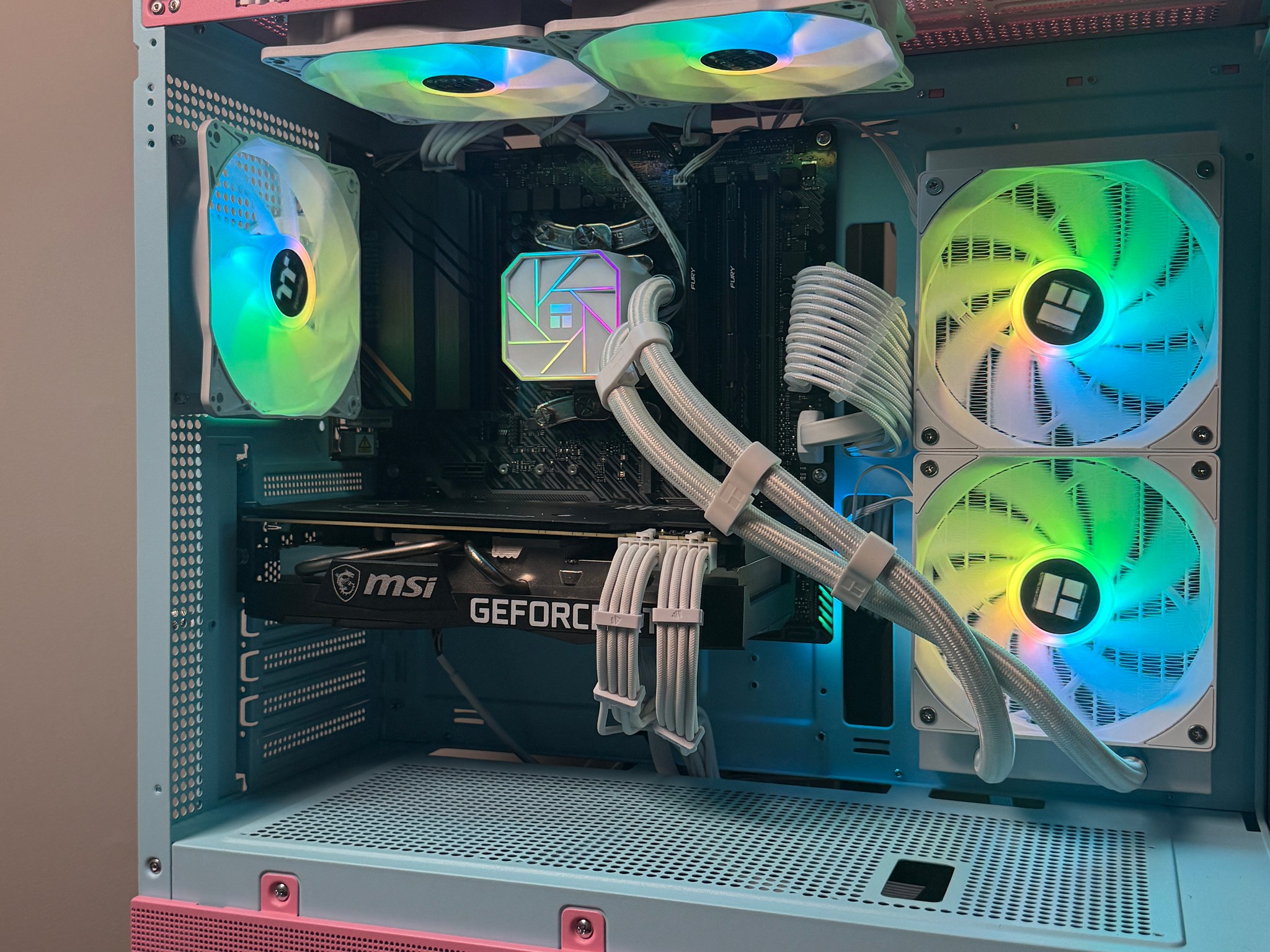 🌸  Pink Gaming PC –RTX 3060ti |16gb RAM 3600mhz| 1TB Storage | WiFi/Bluetooth