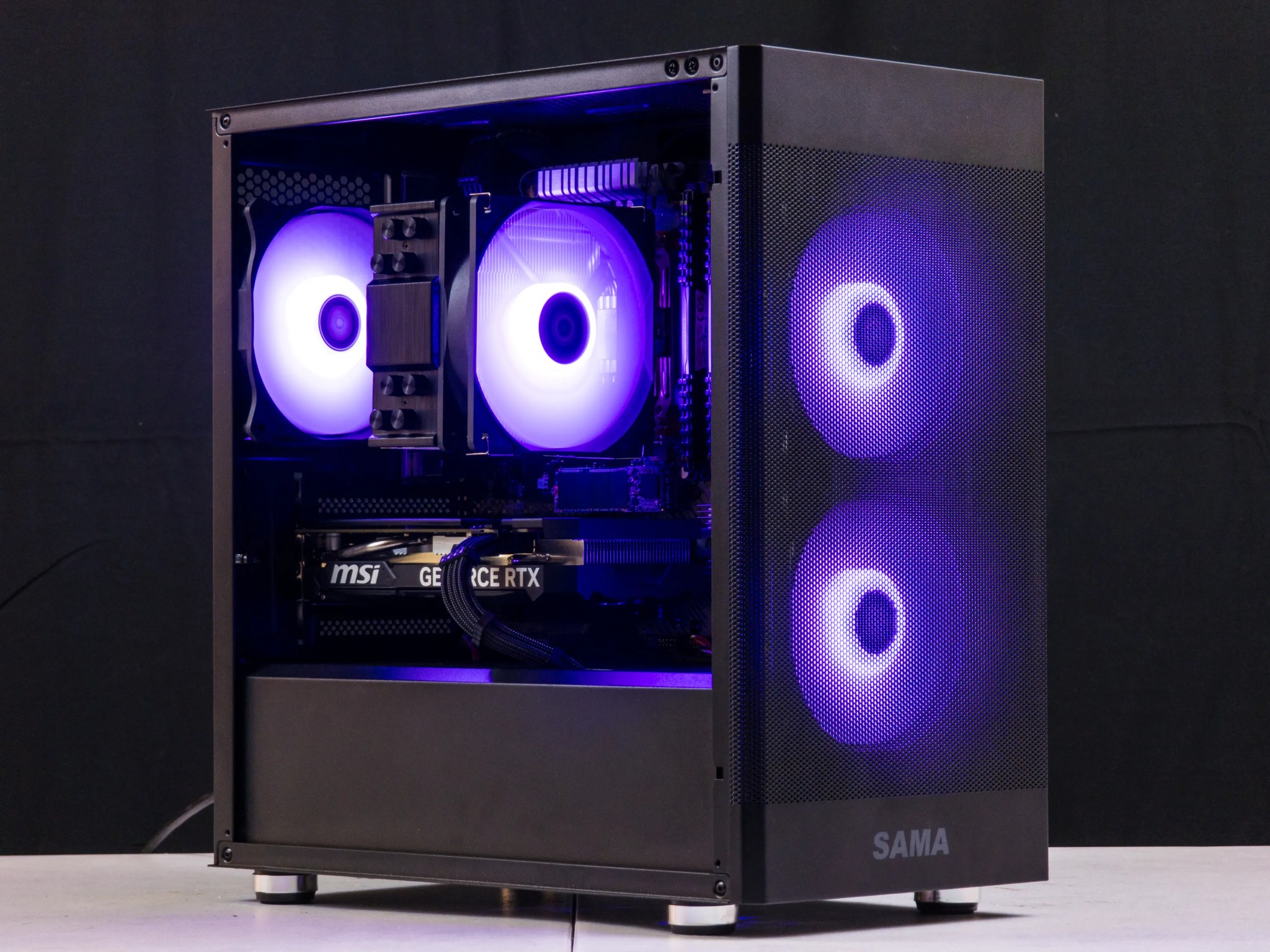 💜🖤 RTX 4060 / Ryzen 5 5600X / 32GB Gaming PC 🖤💜