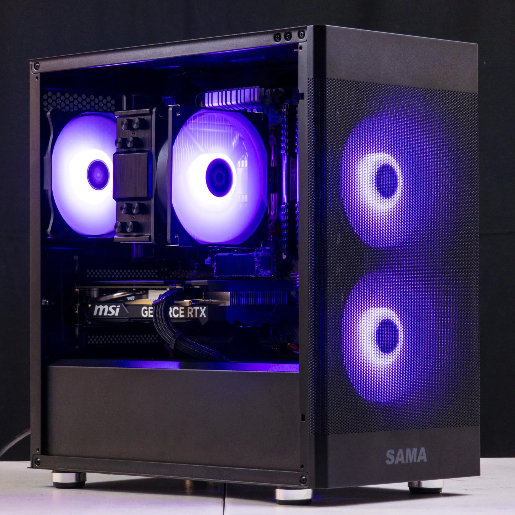 💜🖤 RTX 4060 / Ryzen 5 5600X / 32GB Gaming PC 🖤💜