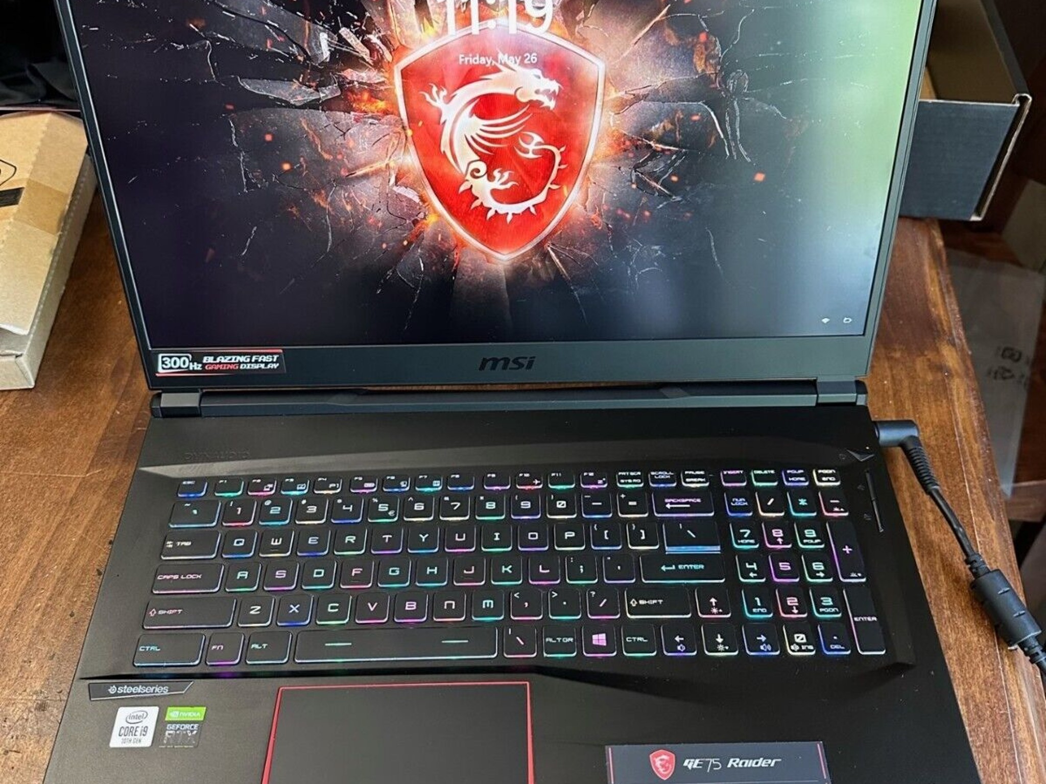 MSI GE75 Raider 10SFS-225US 17.3 in, 300 Hz screen, i9-10980HK, RTX 2070 Super