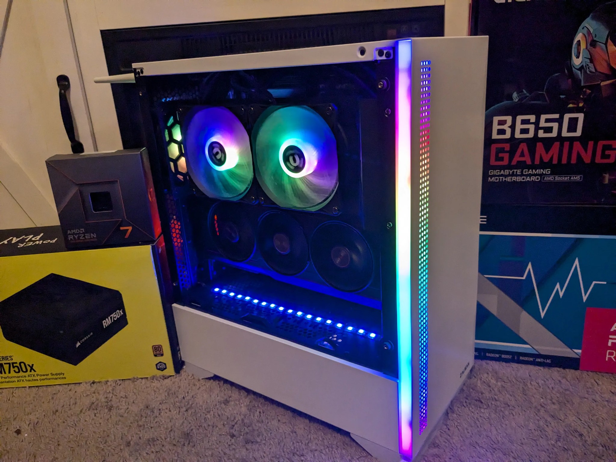 FREE SHIP ~ 4K Dream Machine ~ R7 7700X, RX 7900 XT 20GB, 32GB DDR5, 1TB NVME + 4TB HDD, Wifi, Win11