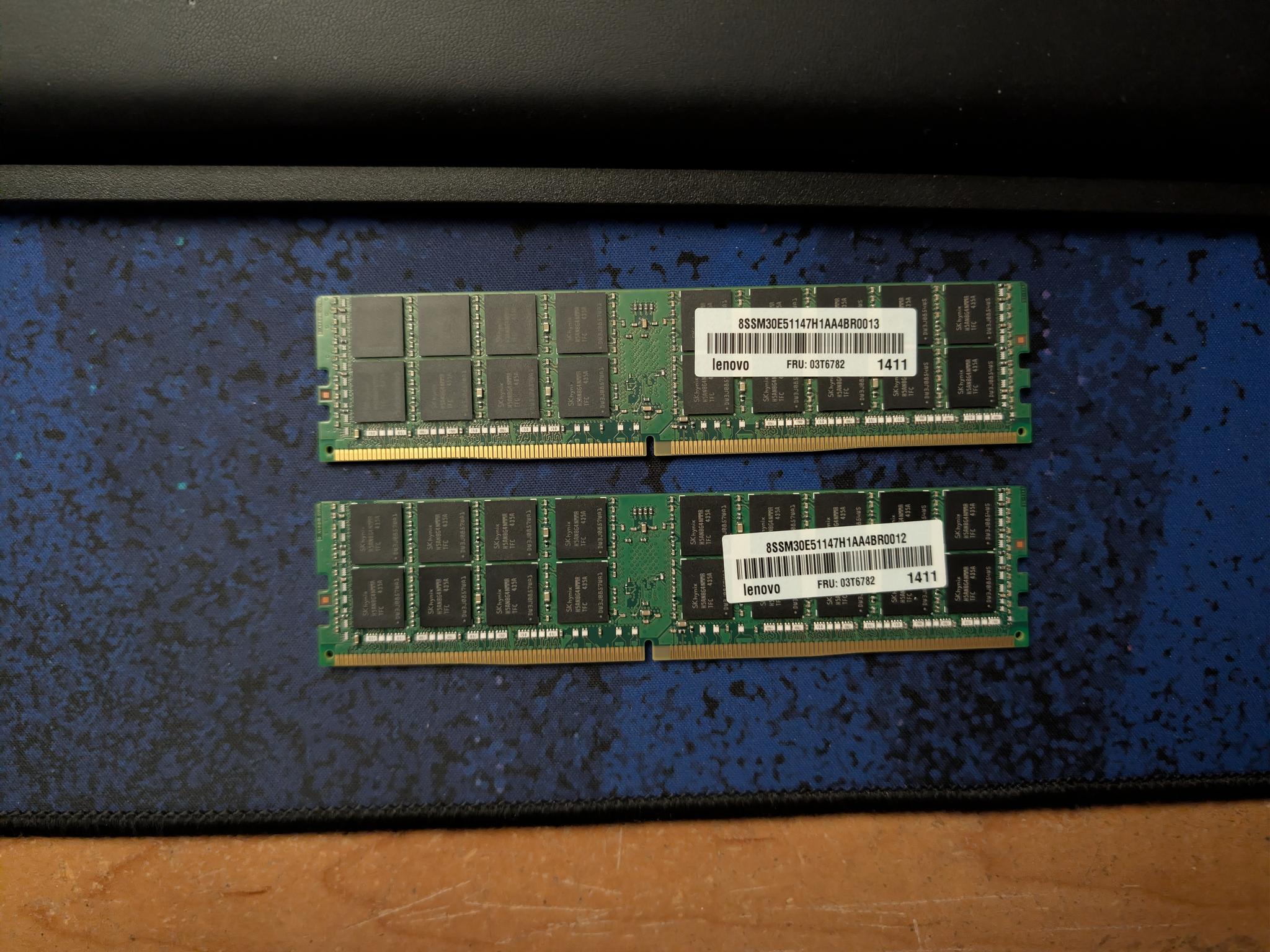 SK Hynix ECC DDR4 RDIMM Memory - 64GB - 2133 MT/s - 2x32GB
