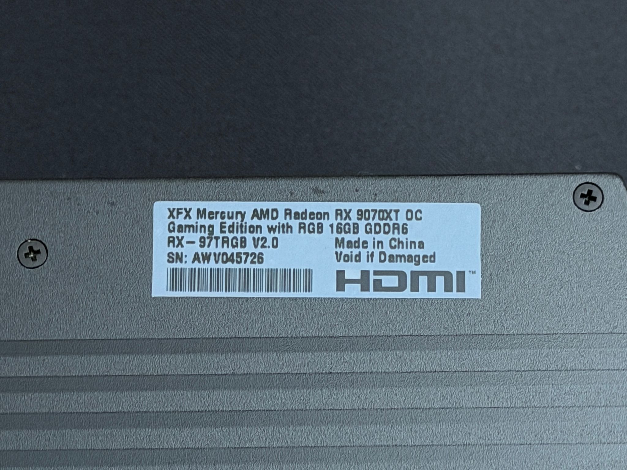 9070 XT — XFX Mercury