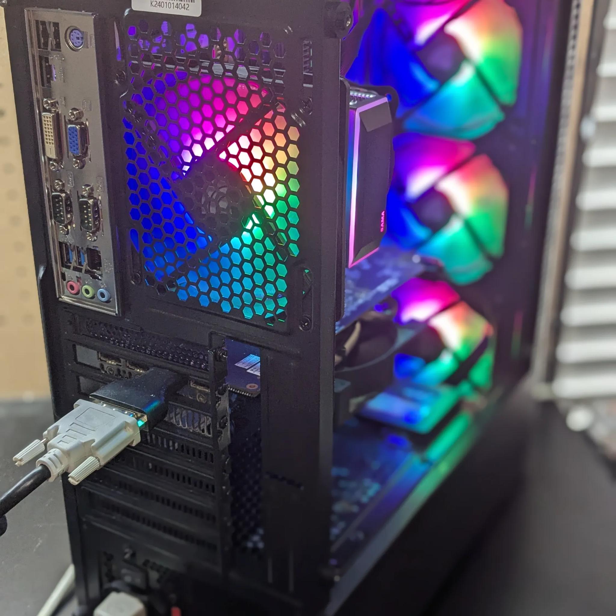 100 FPS Fortnite | 180 Day Warranty | i5-4570 , 16GB RAM, 480GB SSD, RX 480 8GB, RGB, Wifi, Win10