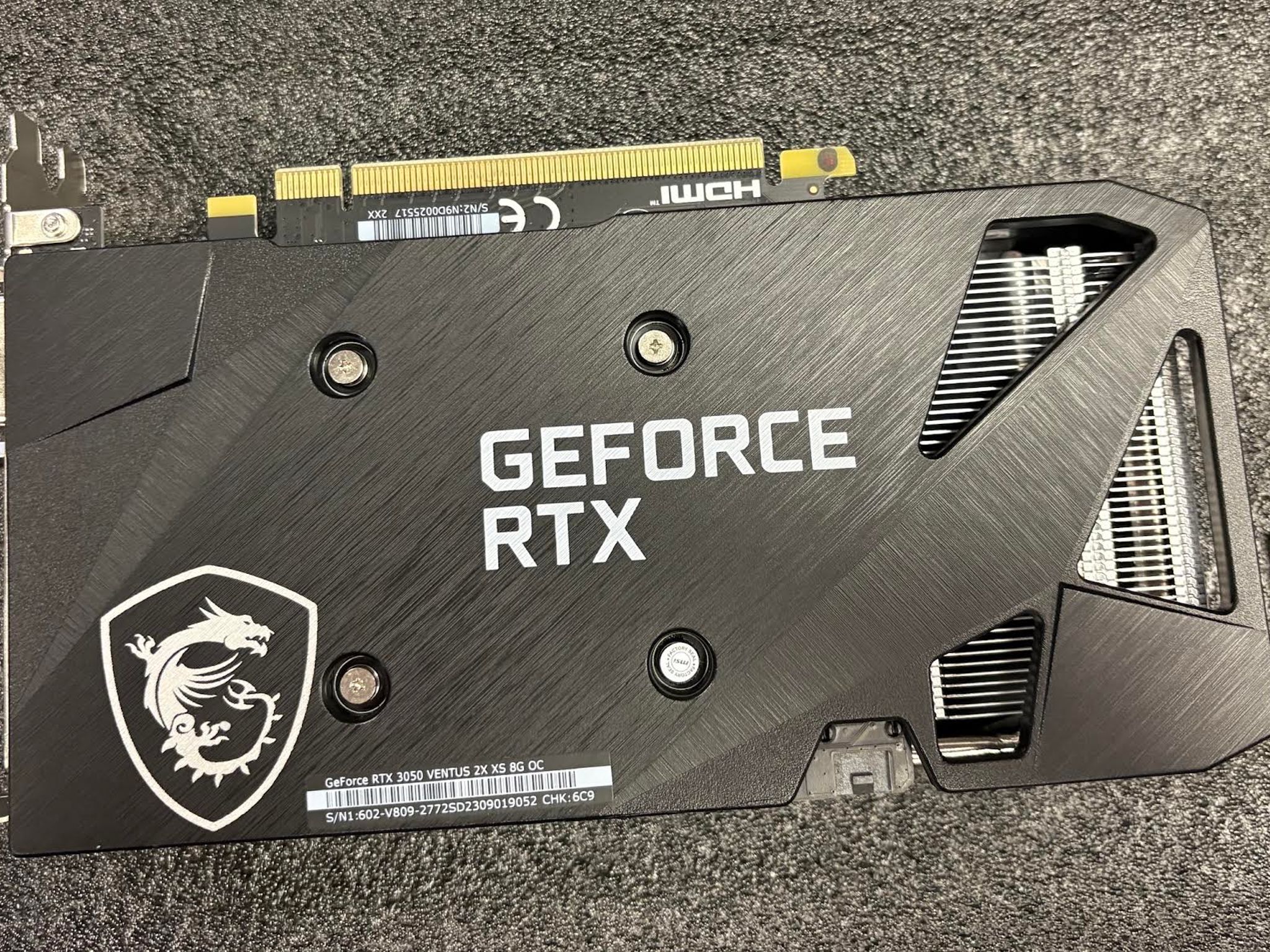 MSI GeForce RTX 3050 VENTUS 2X XS 8G OC Graphic Card - USED