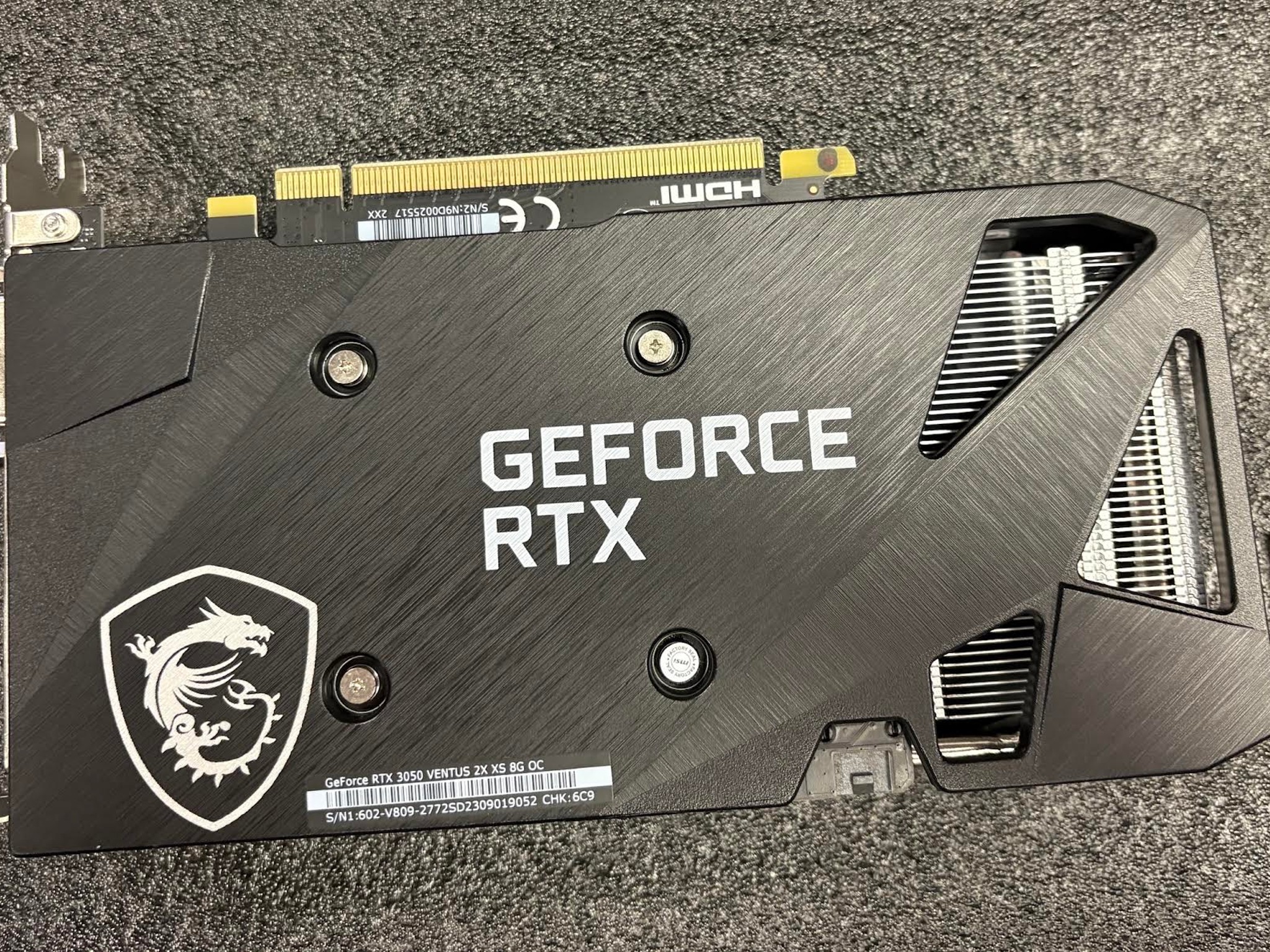 MSI GeForce RTX 3050 VENTUS 2X XS 8G OC Graphic Card - USED