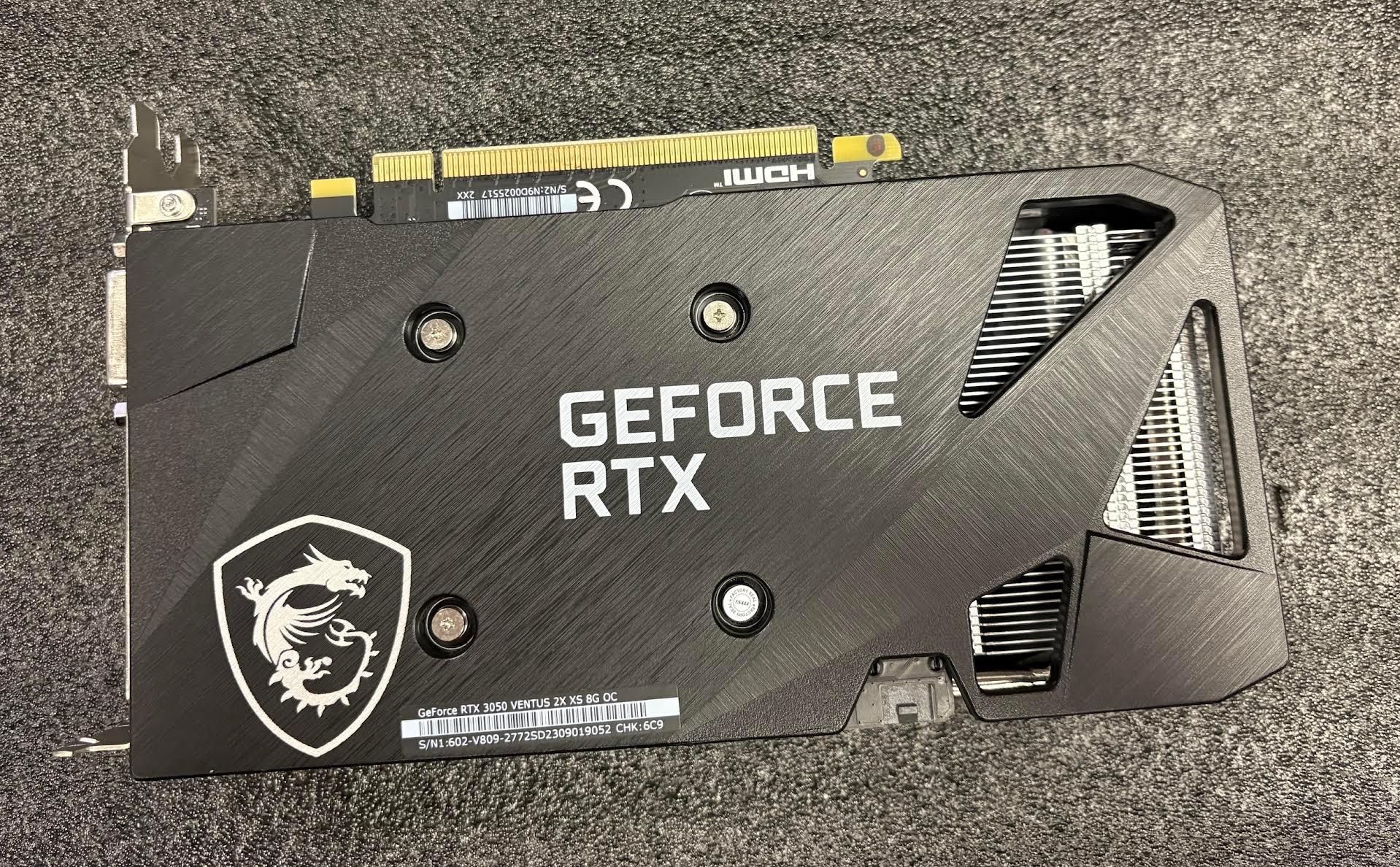 MSI GeForce RTX 3050 VENTUS 2X XS 8G OC Graphic Card - USED