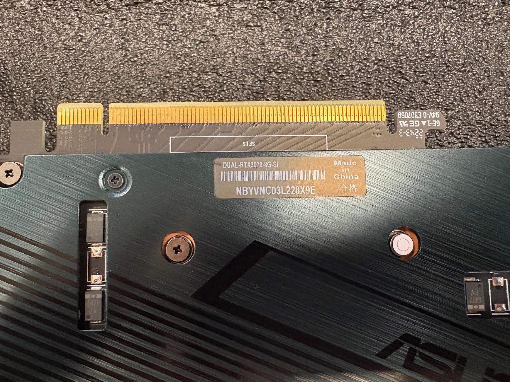 ASUS Dual GeForce RTX 3070 SI Edition 8GB GDDR6